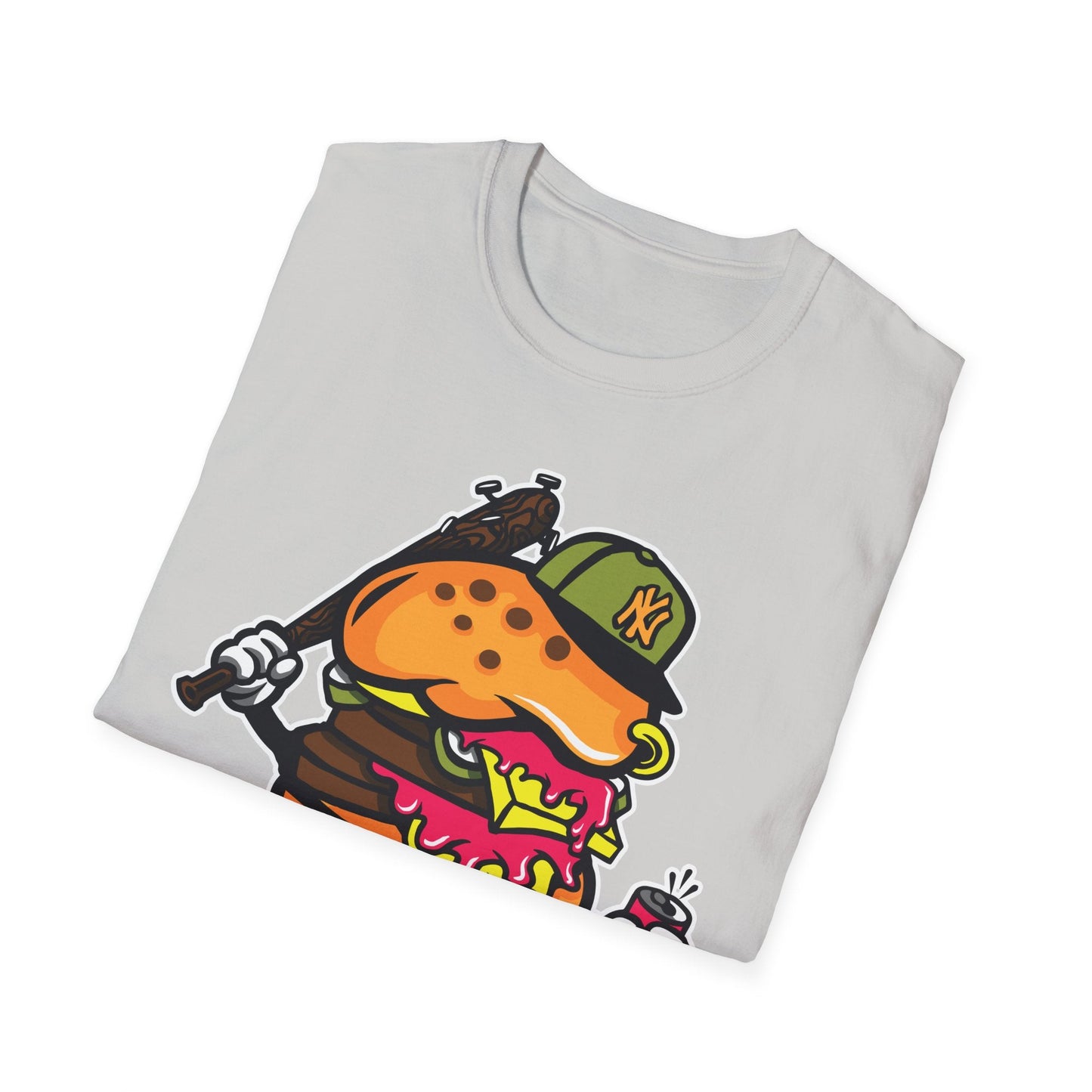 Unisex Cartoon T Shirt Funny Animation Tee Gildan Softstyle 64000 100 Percent Cotton