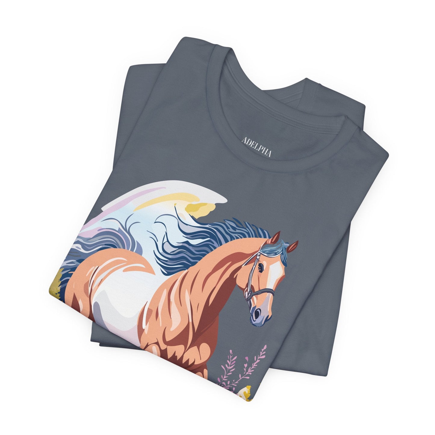 Horse Graphic Unisex 100 Cotton Vintage Animal Art T-Shirt 4