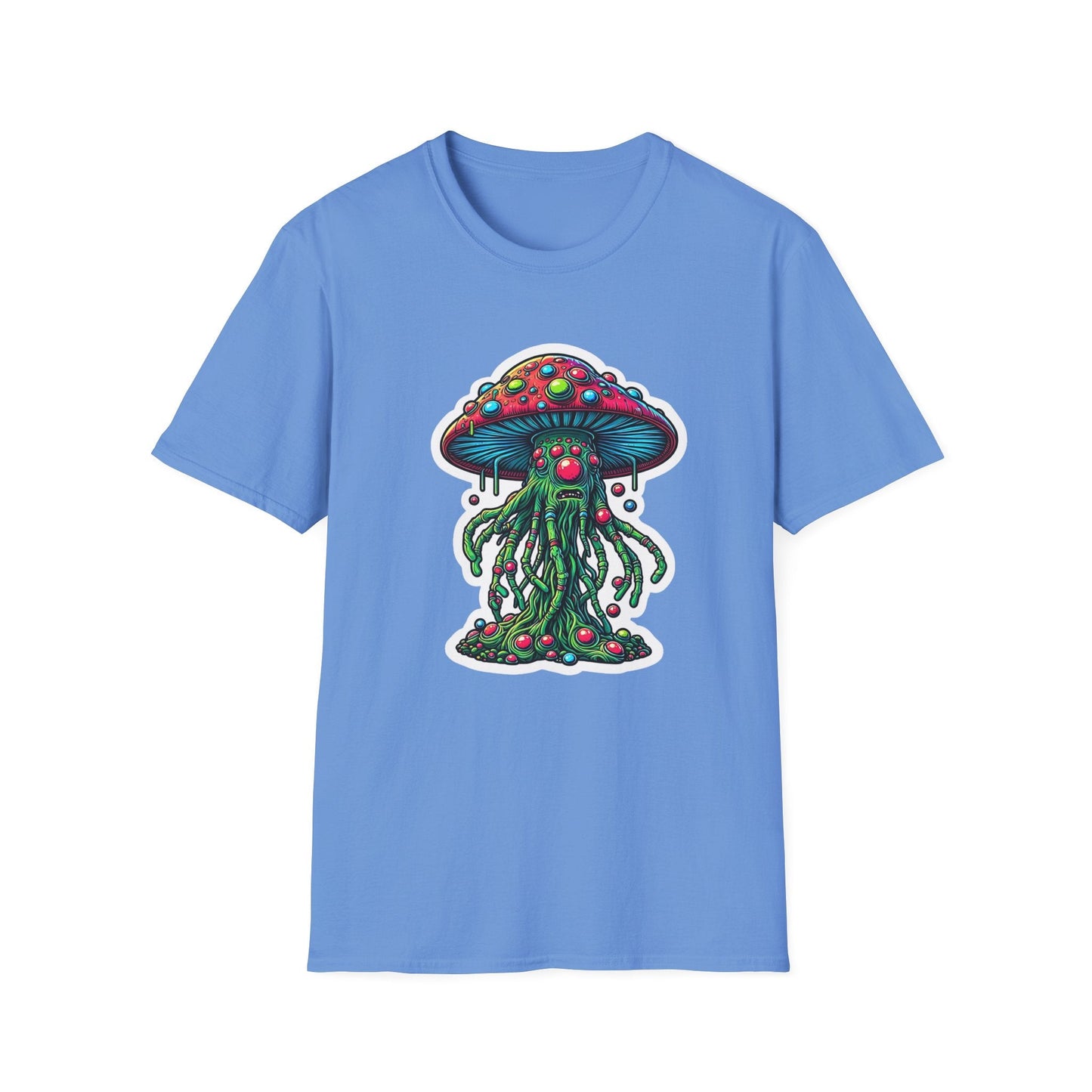 Mashroom Tee Shirt Unisex Funny Mashroom Shirt With Fungus Art Design Gildan Softstyle 64000