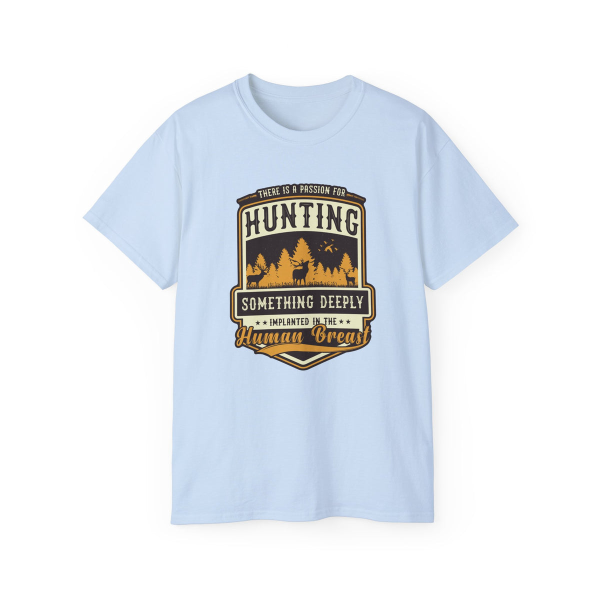 Hunting Badge Graphic Tee | Forest Trees Camper Outdoors