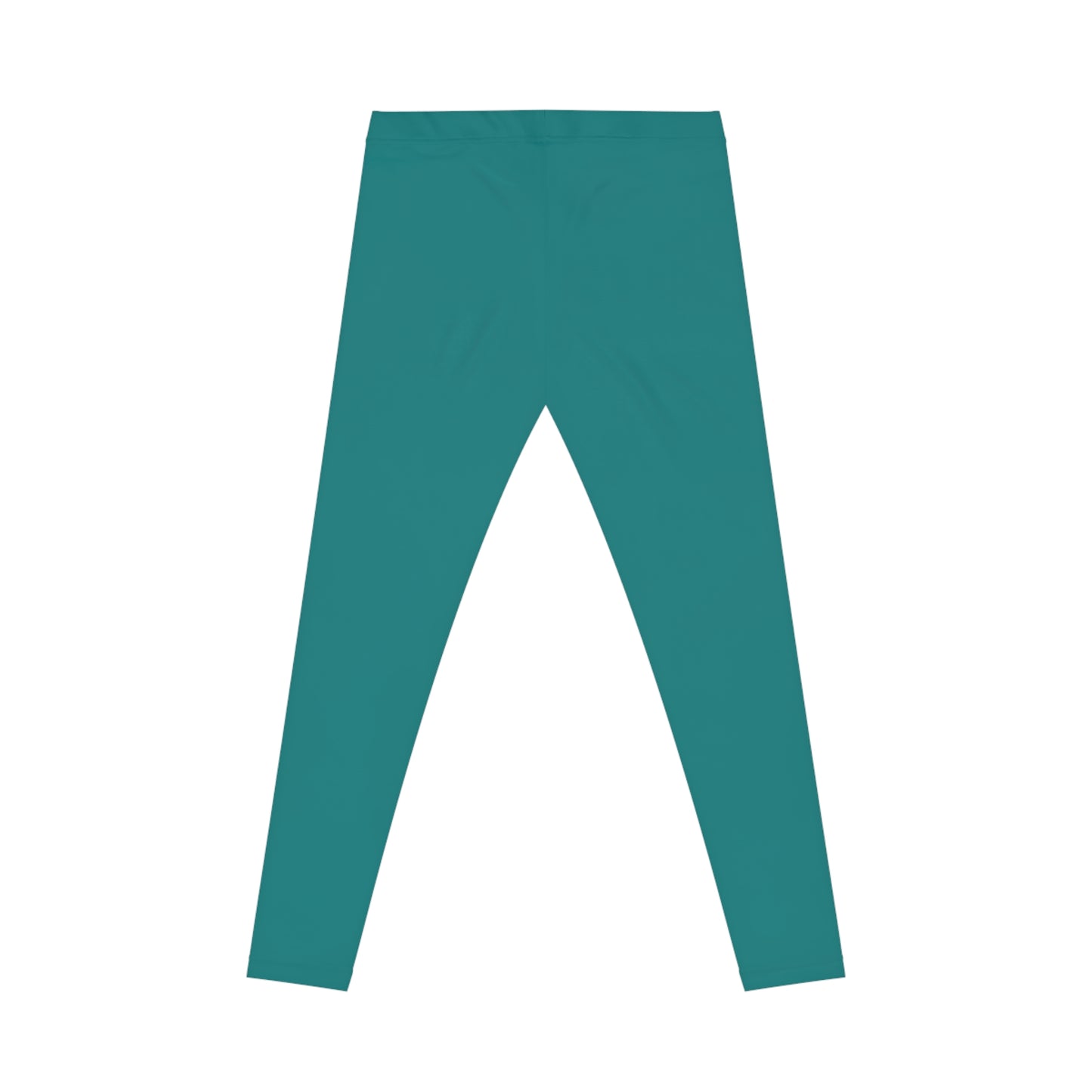 True Teal Color Women's Poly-Span Casual Leggings XS-2XL