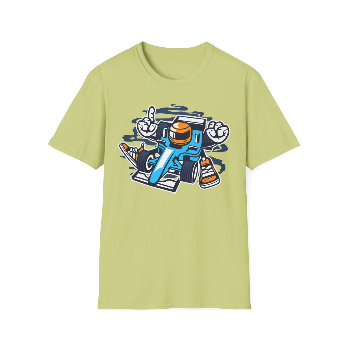 Unisex Cotton T-Shirt with Cartoon Graphic Design