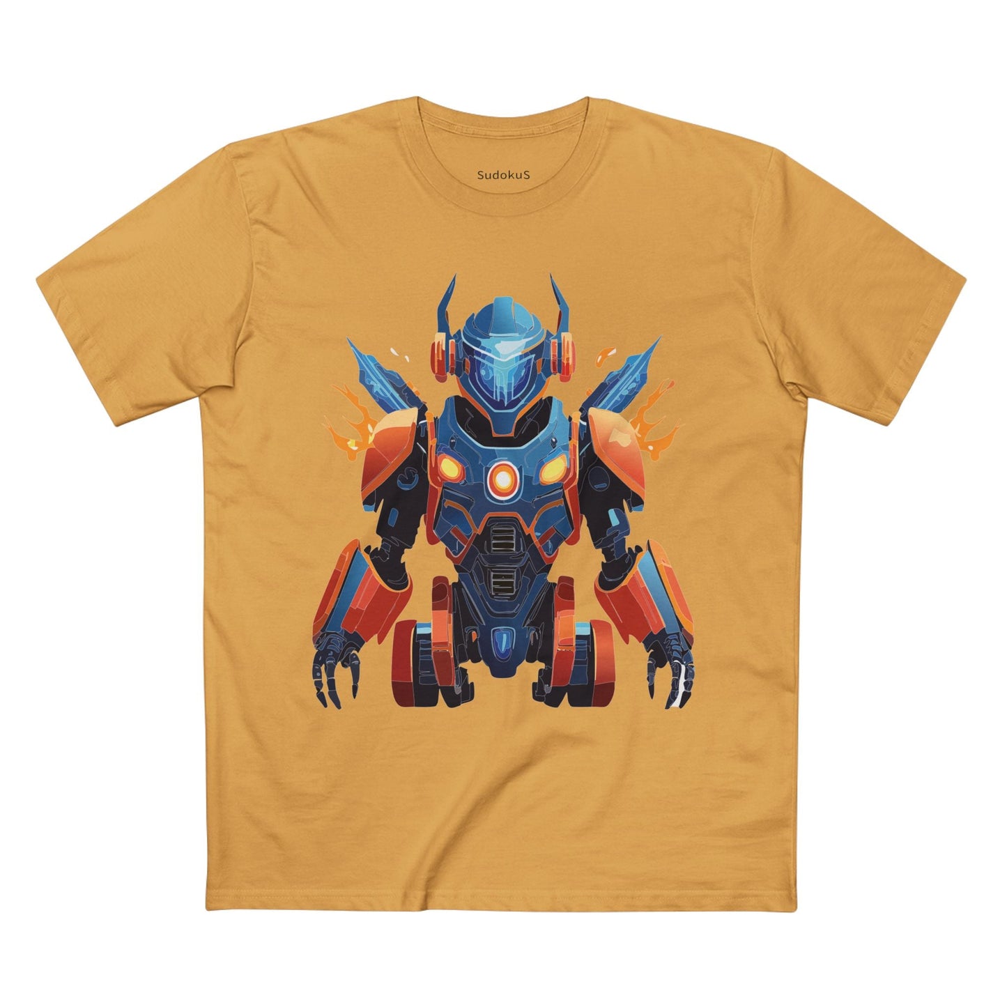 Cyborg Robot Graphic Unisex 100 Cotton Staple Tee 4