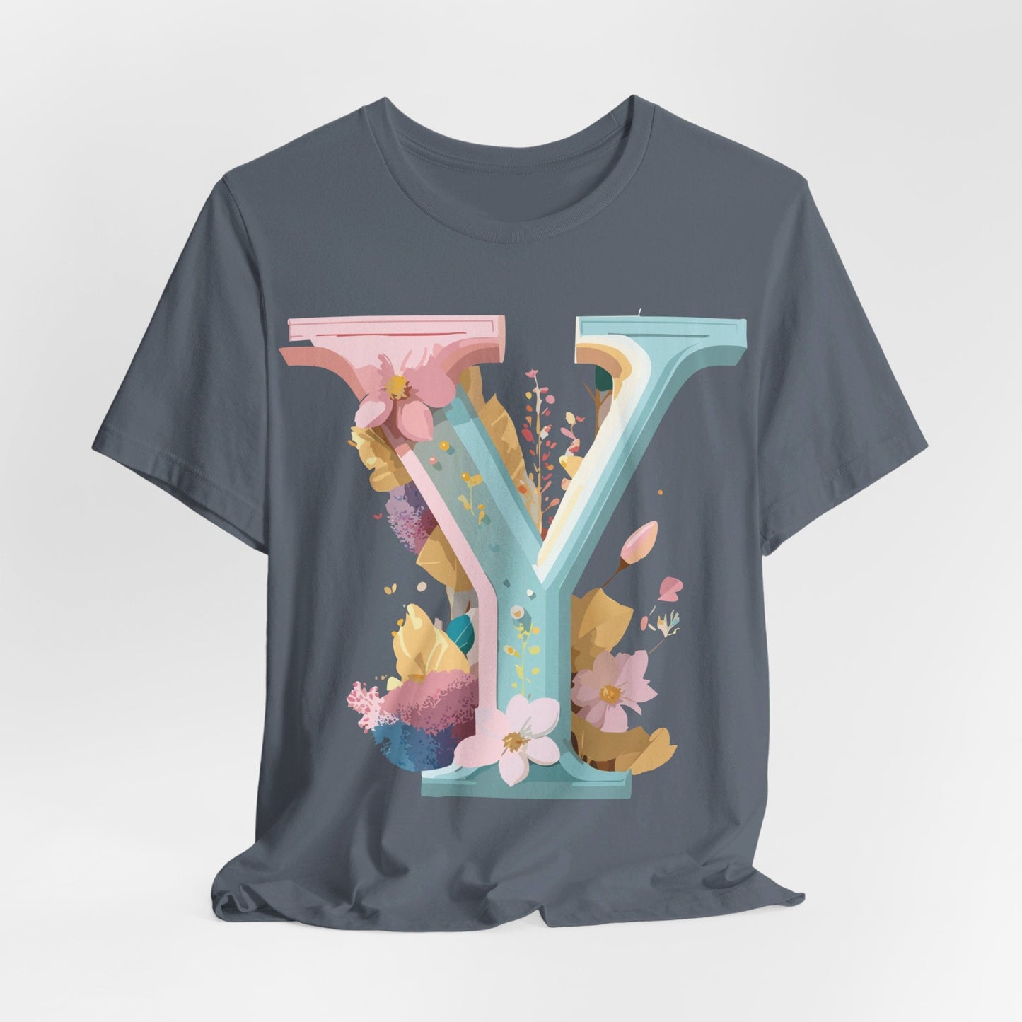 Letter Y Shirt Unisex Graphic Tee Vintage Inspired Adelpha Artwork Short Sleeve Art Design