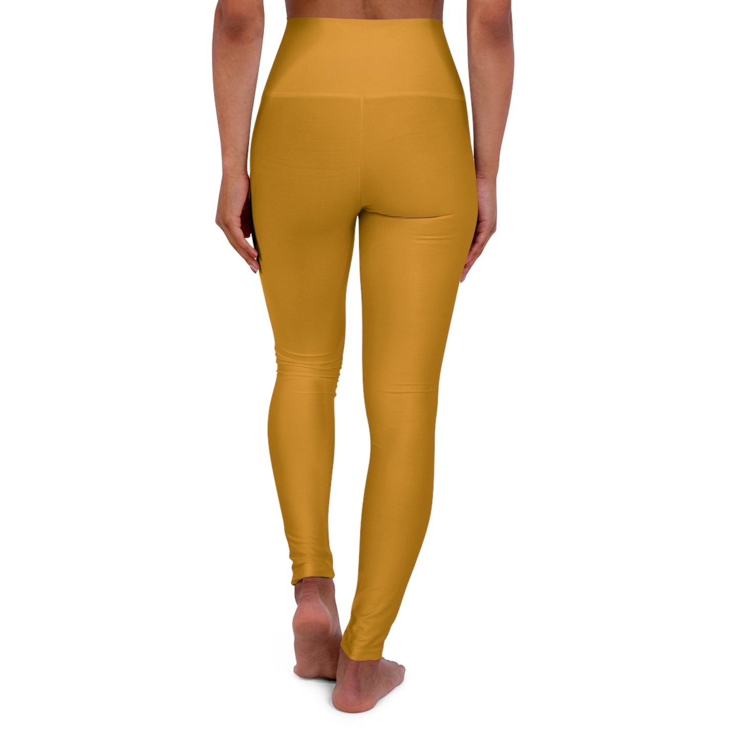 Harvest Bronze Color High-Waist Yoga Leggings Women's Seamless Poly-Span Stretchy Pants XS-2XL