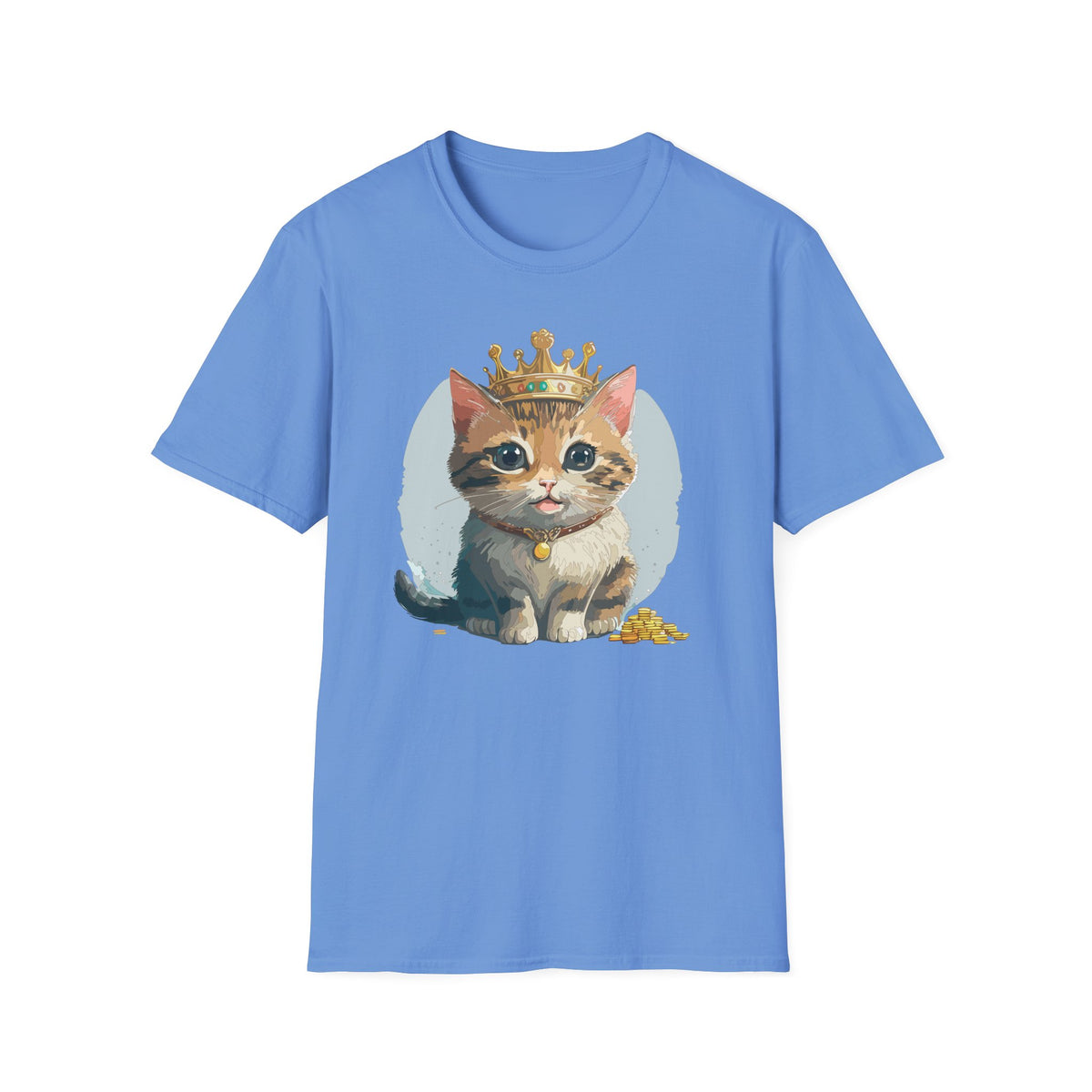 Queen Cat crown kitten shirt | Cat Illustration T-Shirt