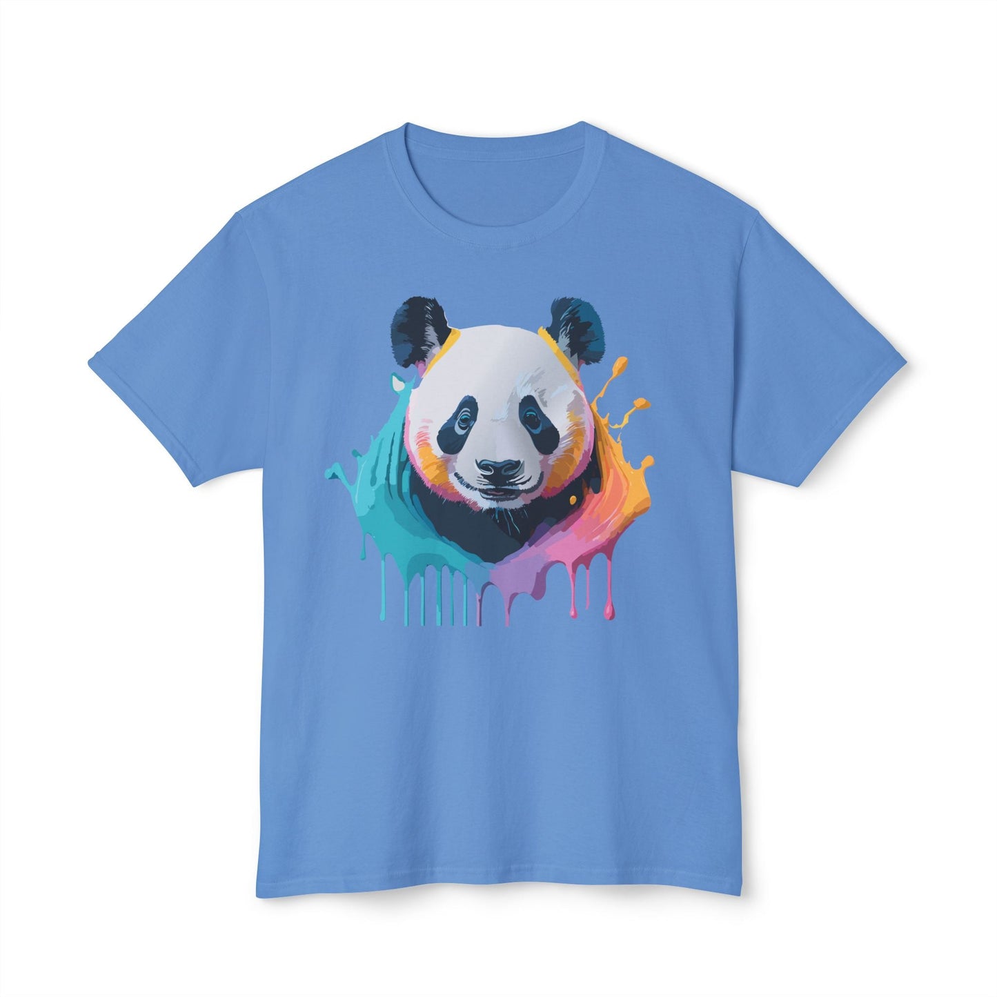 Unisex HD Cotton Panda T Shirt With Full Color Panda Art Print Made In USA Premium Fit For All Sizes