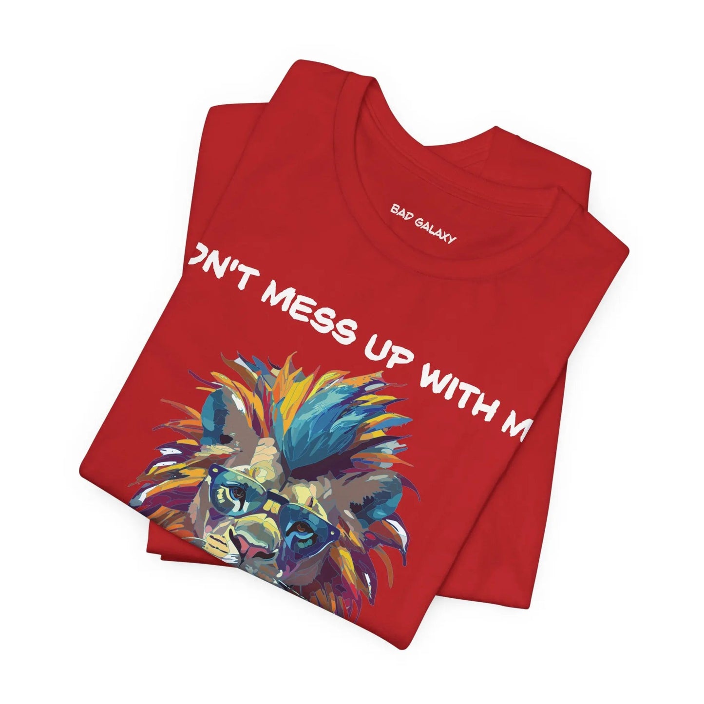 Bad Galaxy Animal T Shirt 100 Percent Cotton Eco Friendly Ink USA Printed Durable Stitching