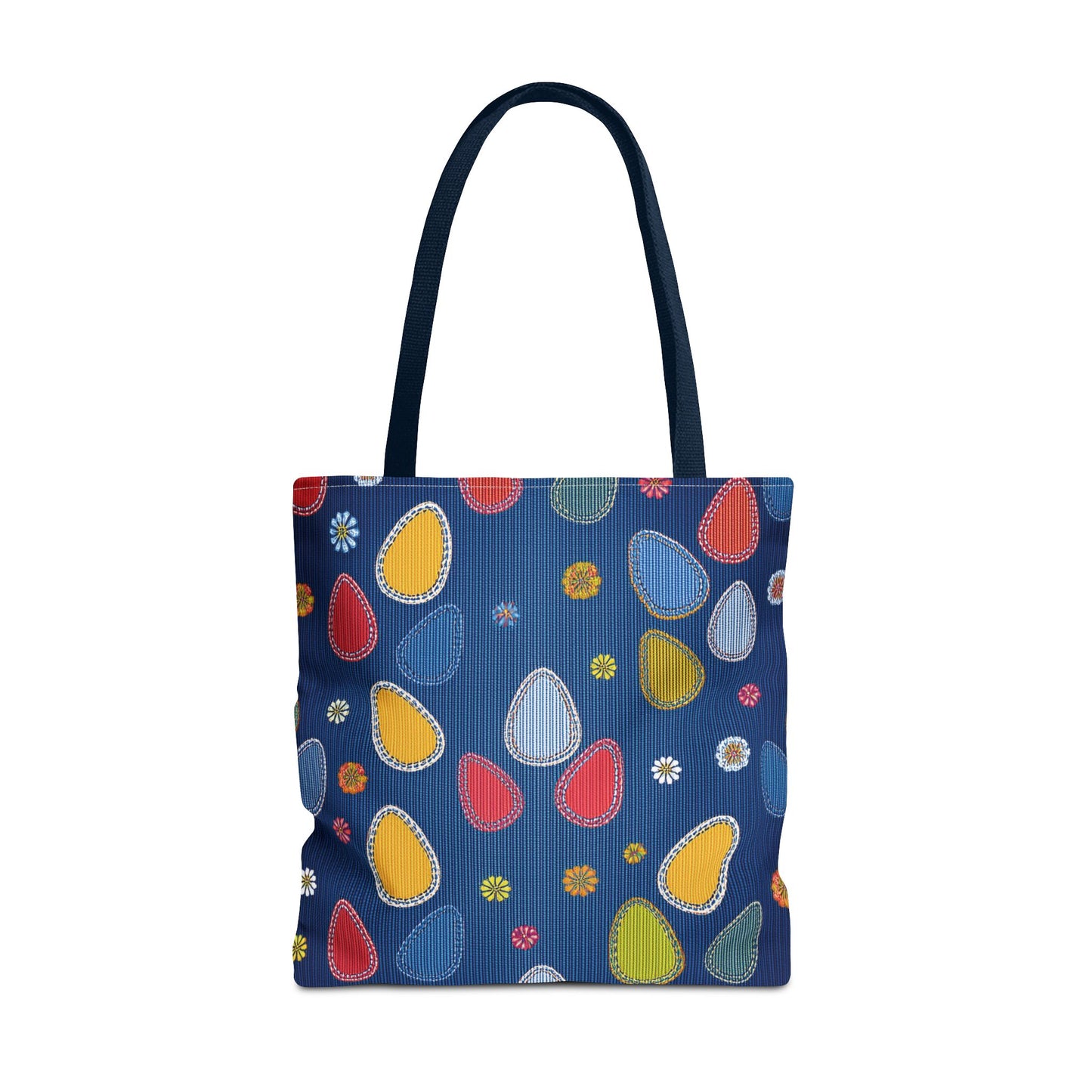 Easter Graphic Design Denim Fabric Imitation Print Unisex Canvas Bag Poly Spun 3 Sizes Tote Bag 204-13