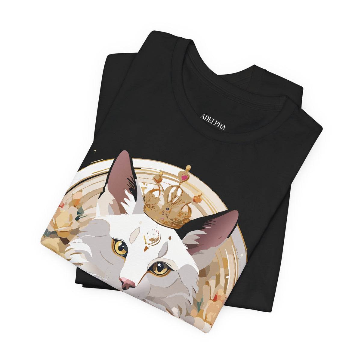 Medallion Graphic Unisex Cotton Bella+Canvas Tee with Art Design d63
