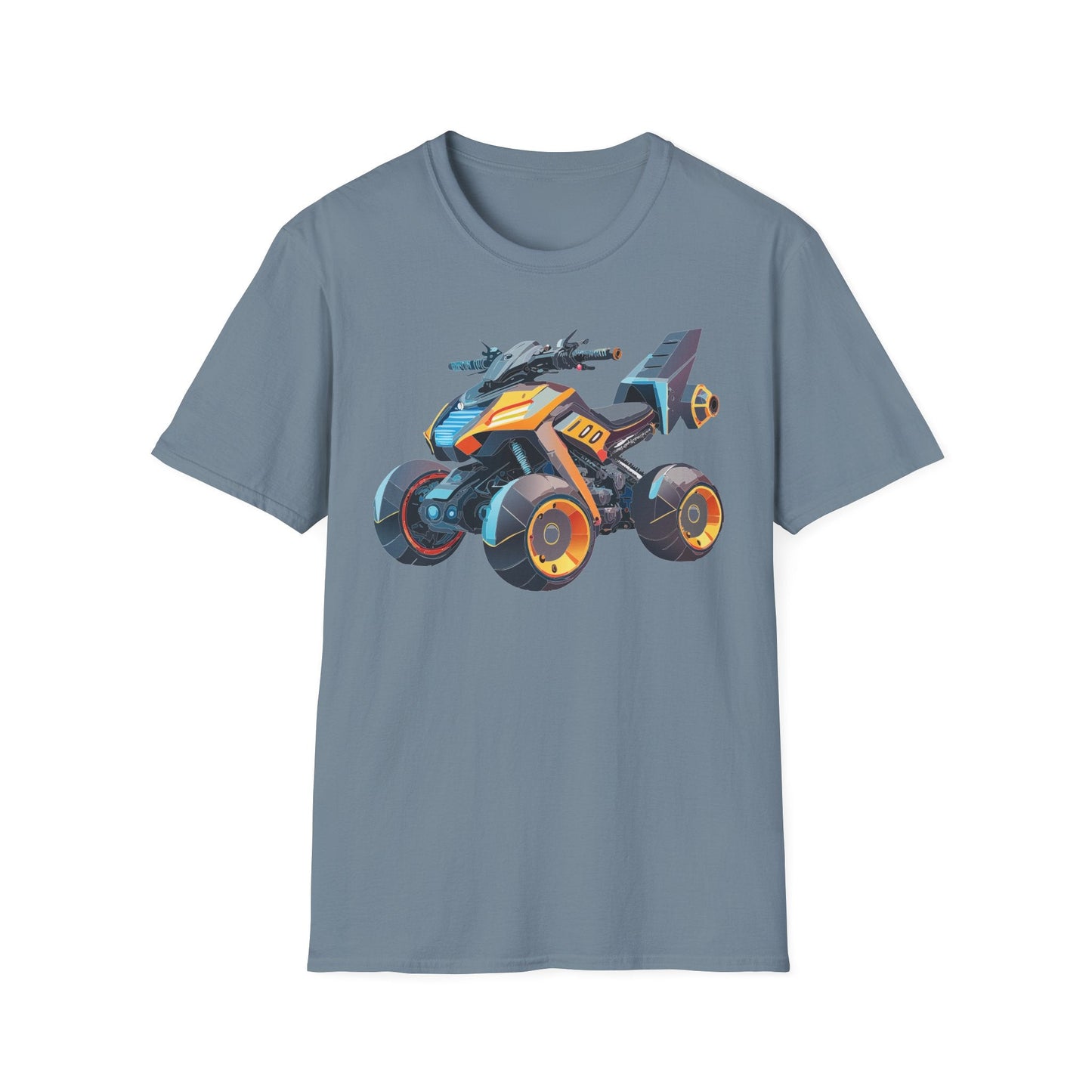 Unisex Bike T Shirt Moto Shirt With Motorcycle Design MTB Tee For Riders One Hundred Percent Cotton