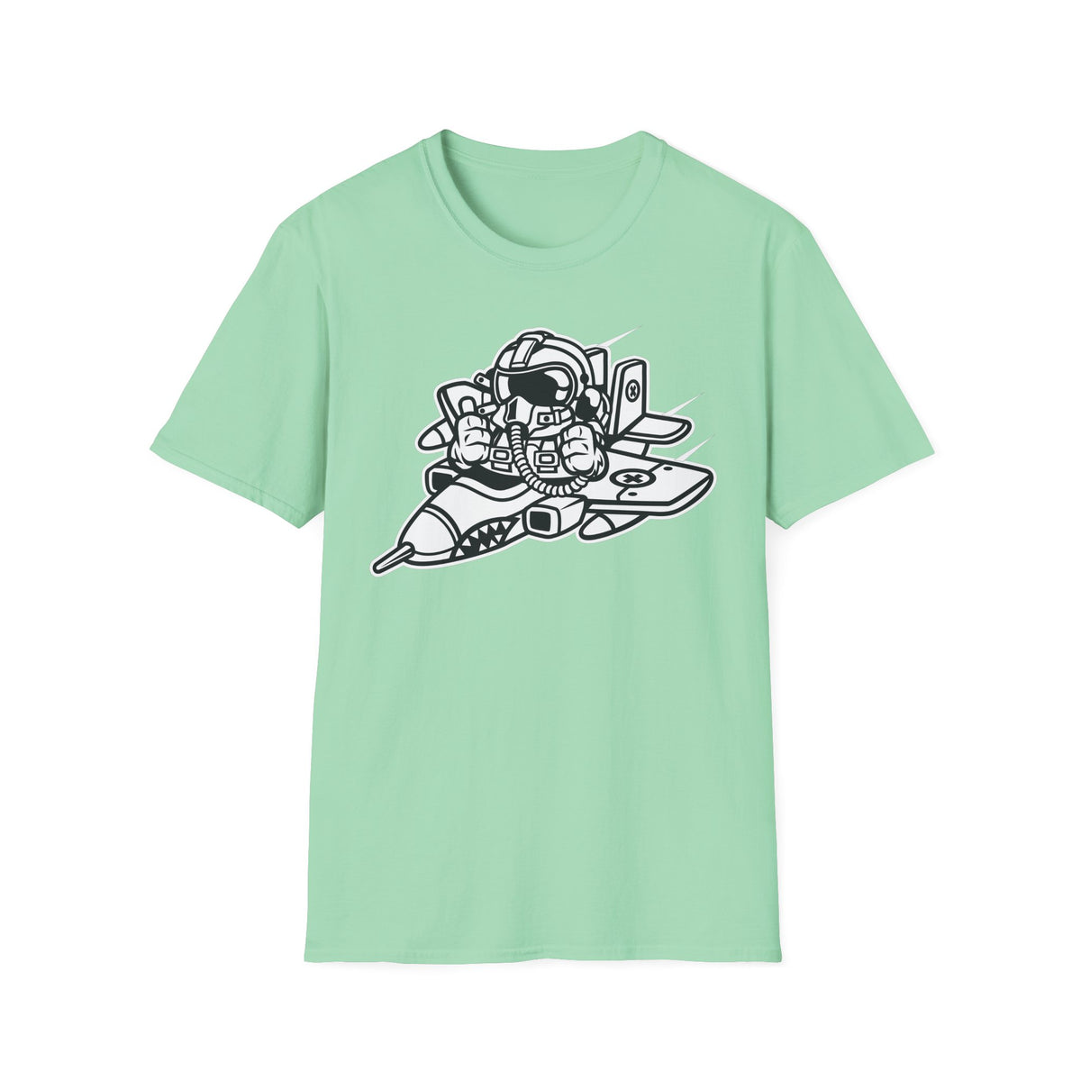 Unisex Cotton T-Shirt with Cartoon Graphic Design