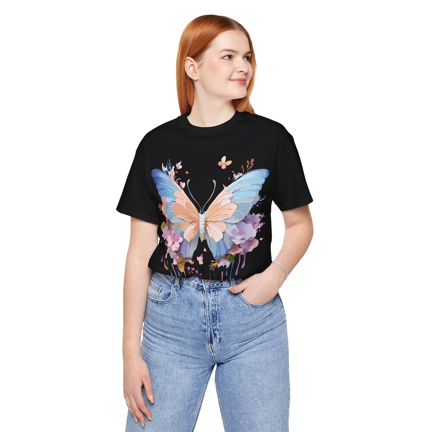 Butterfly Graphic Tee By Adelpha Unisex Short Sleeve Shirt Art Design