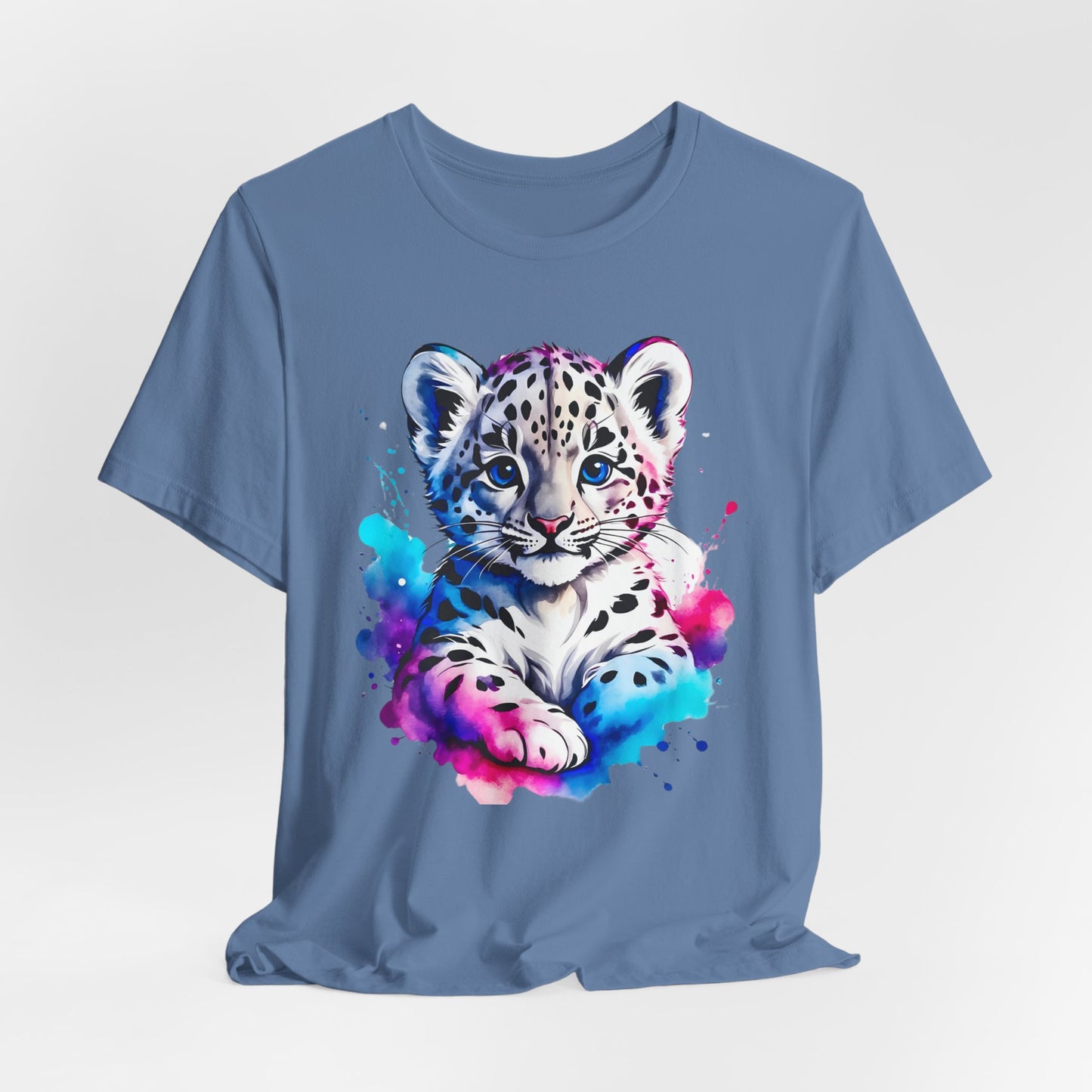 Baby Leopard Shirt, Cute Leopard Tee Shirt, Animal T-Shirt, Gepard Top, Animal Tees, Art Design T-Shirt, Graphic Tee