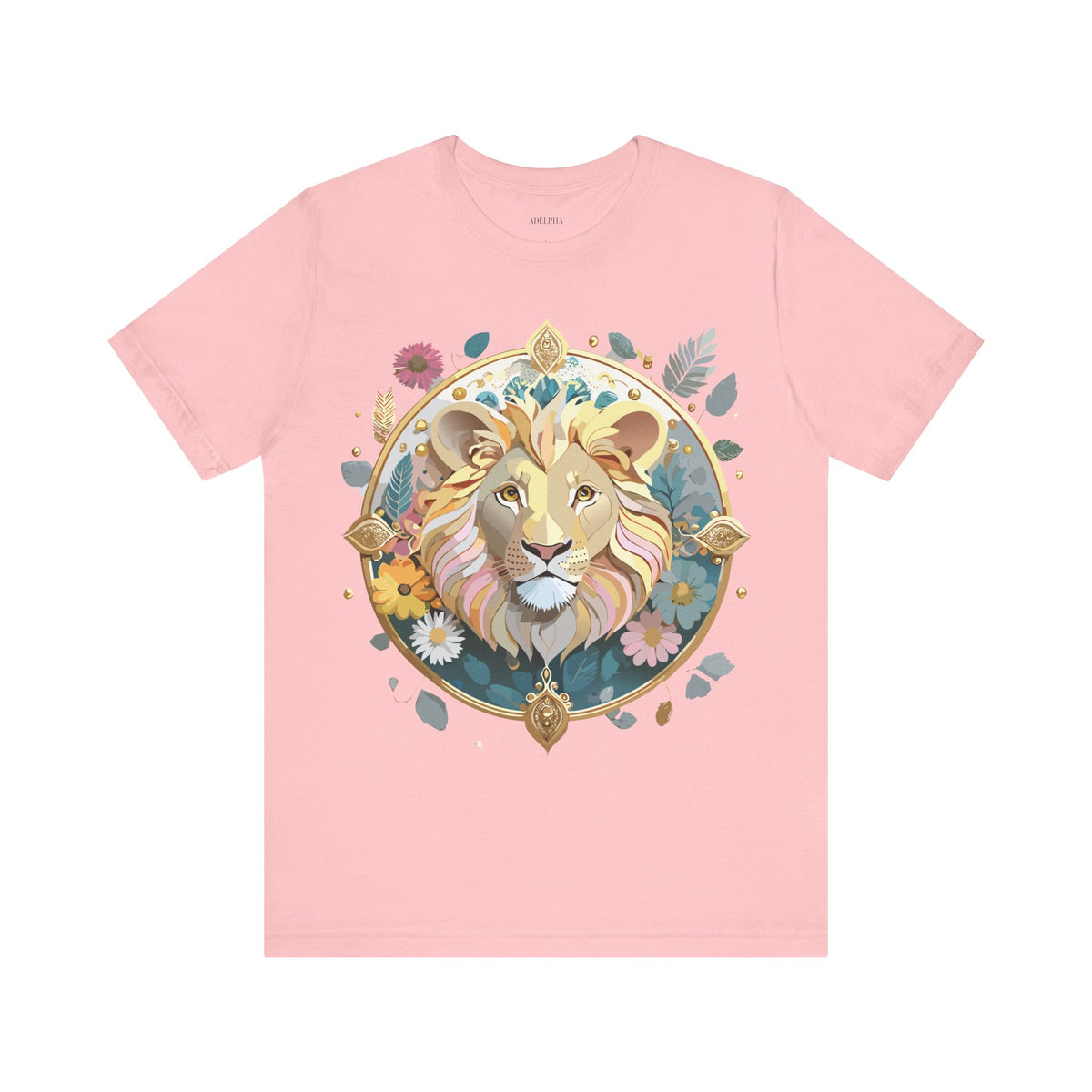 Medallion Graphic Unisex Cotton Bella+Canvas Tee with Art Design d31
