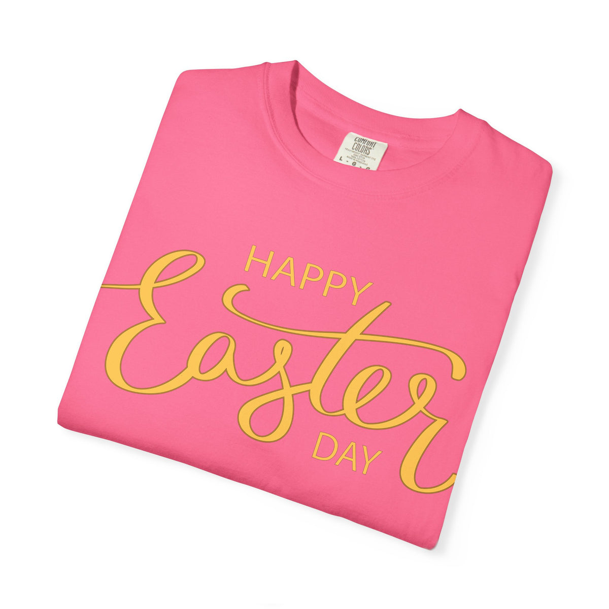 Happy Easter Day T-Shirt, Tee Shirt with Easter Signature, T Shirt with Easter Prints, Tee Shirt with Easter Design