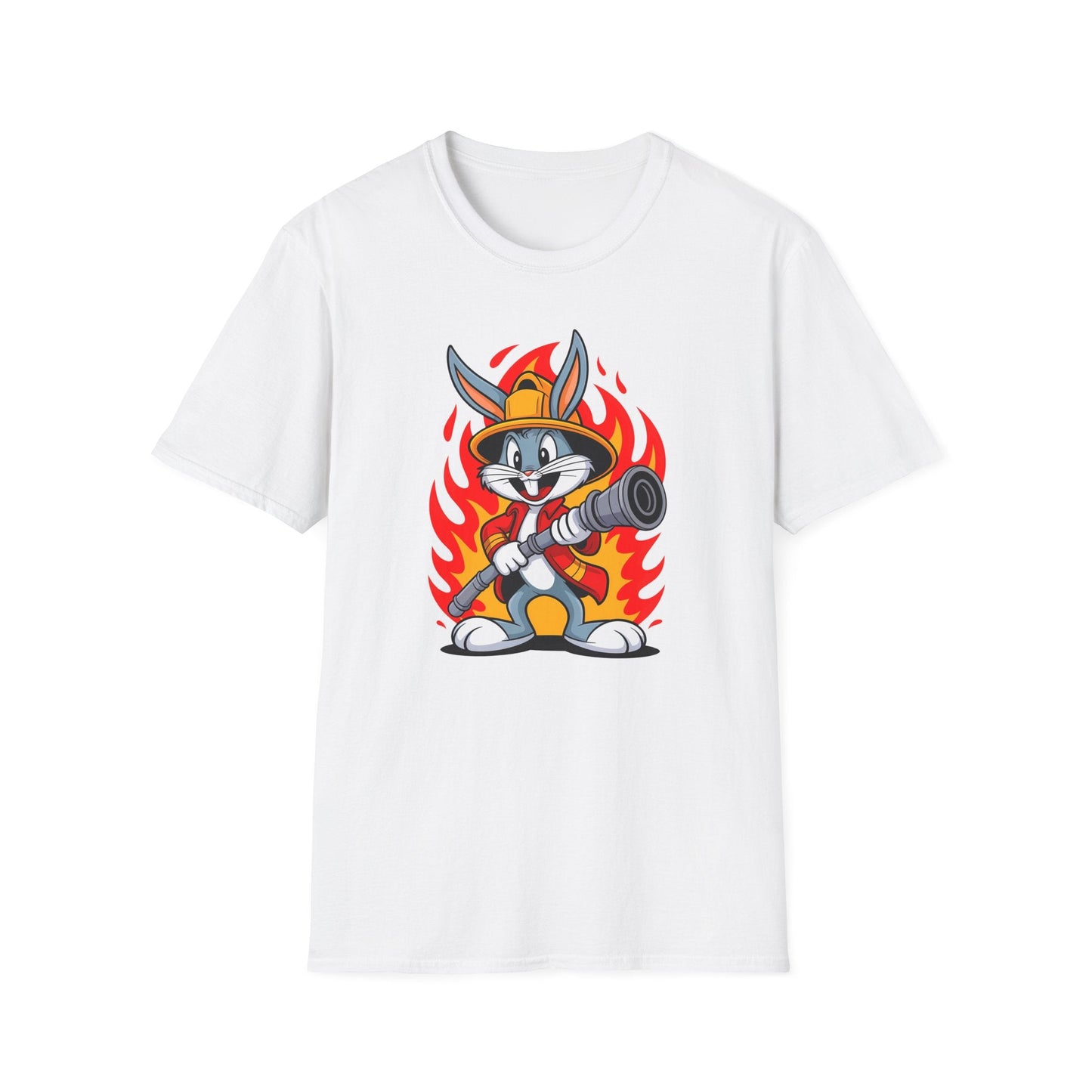 Bugs Bunny T Shirt Unisex Cartoon Graphic Tee 100 Percent Ring Spun Cotton Softstyle