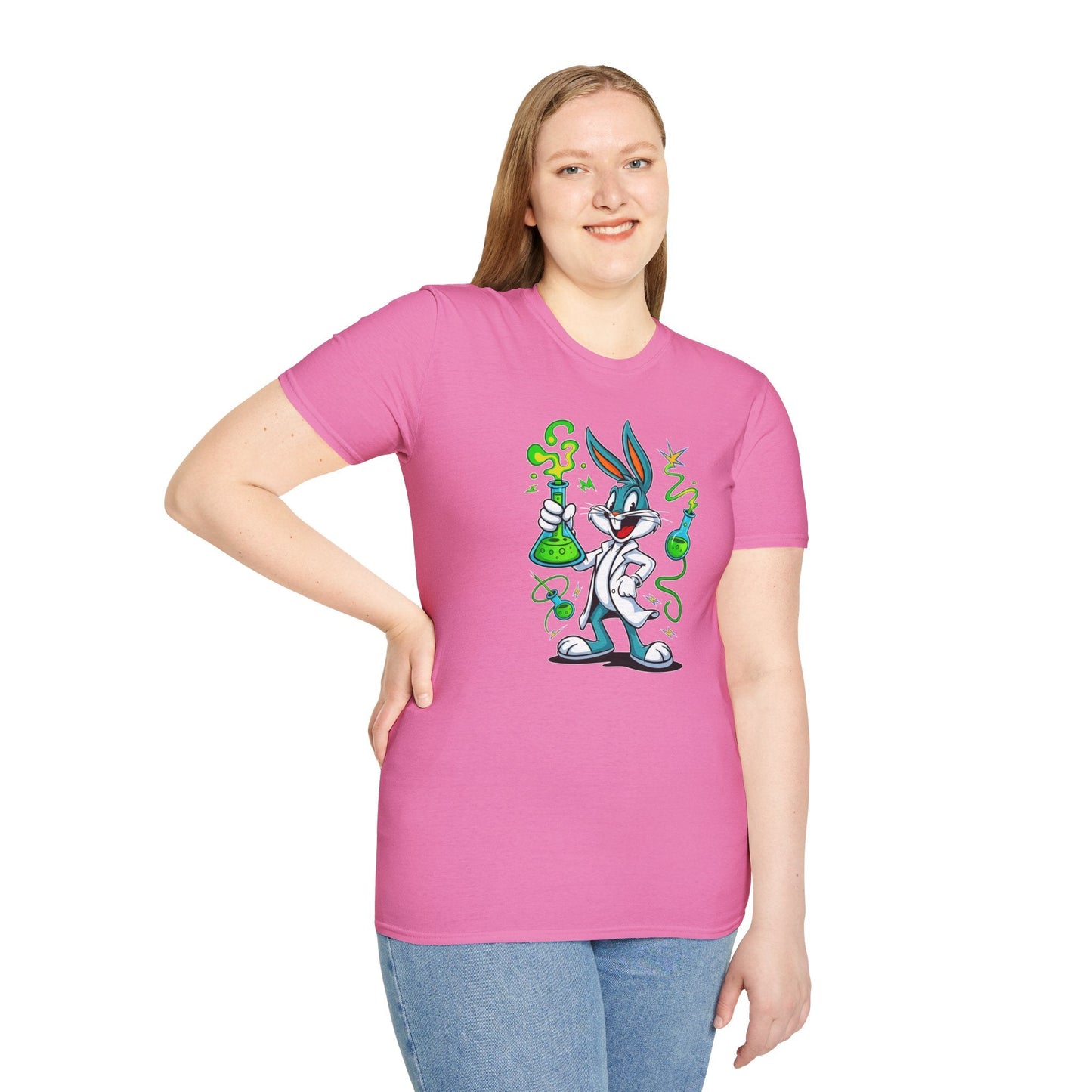 Bugs Bunny T Shirt Cartoon Design Unisex Softstyle 64000 Tee Graphic Shirt Art Design