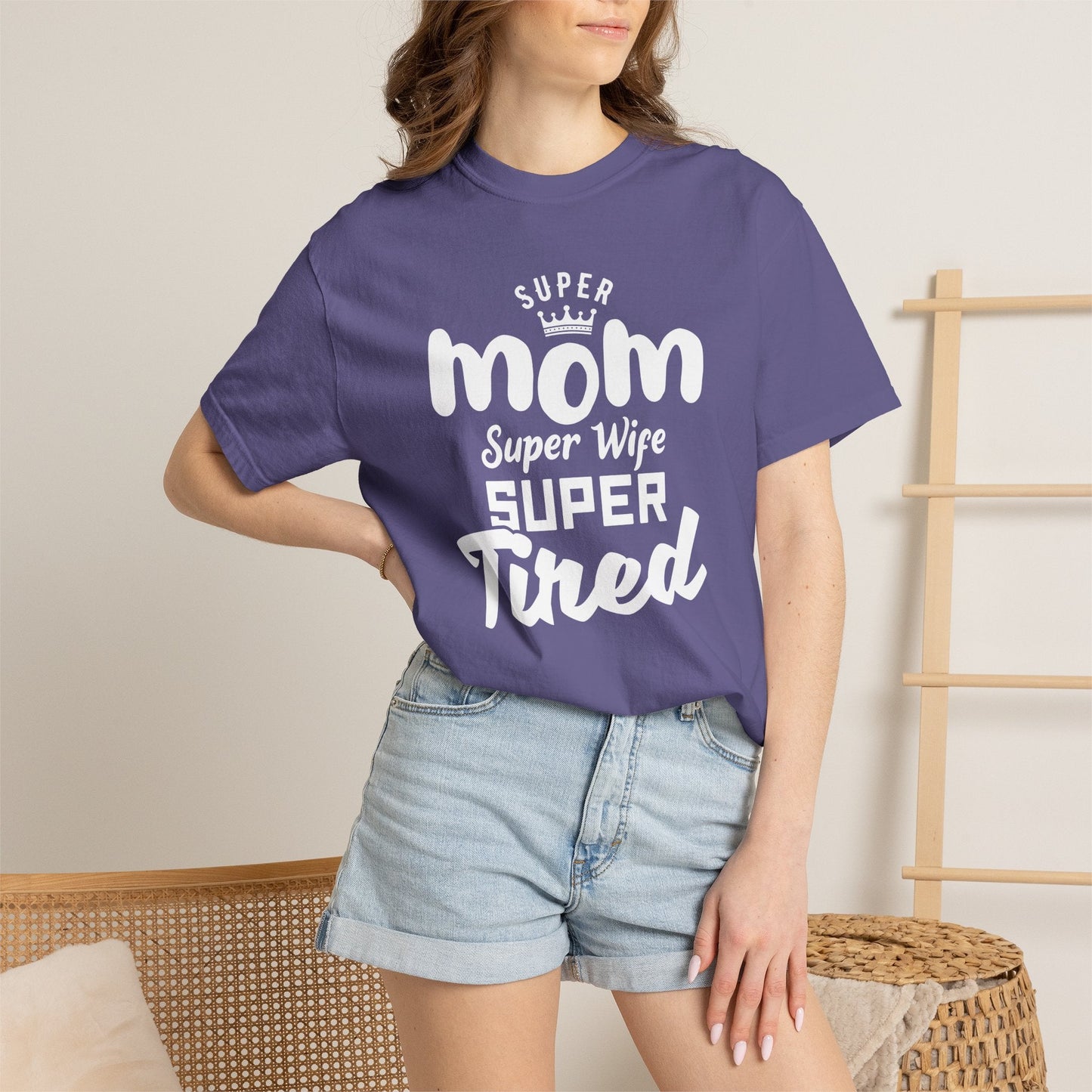 Mom T-shirt Mother's Day Mama Tee Unisex Comfort Colors Garment-Dyed Cotton h45