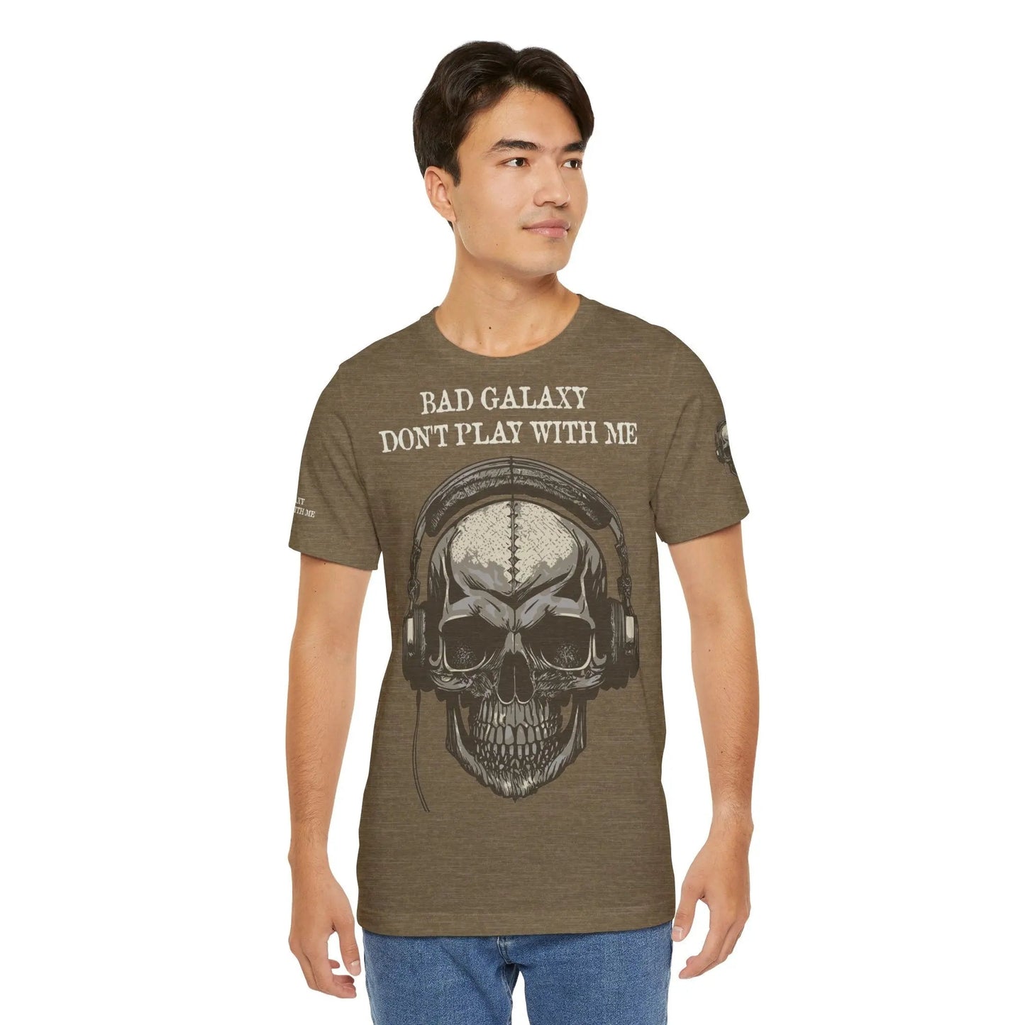 Skull T Shirt From Bad Galaxy 100 Percent Cotton Eco Friendly Made In USA With Durable Stitching