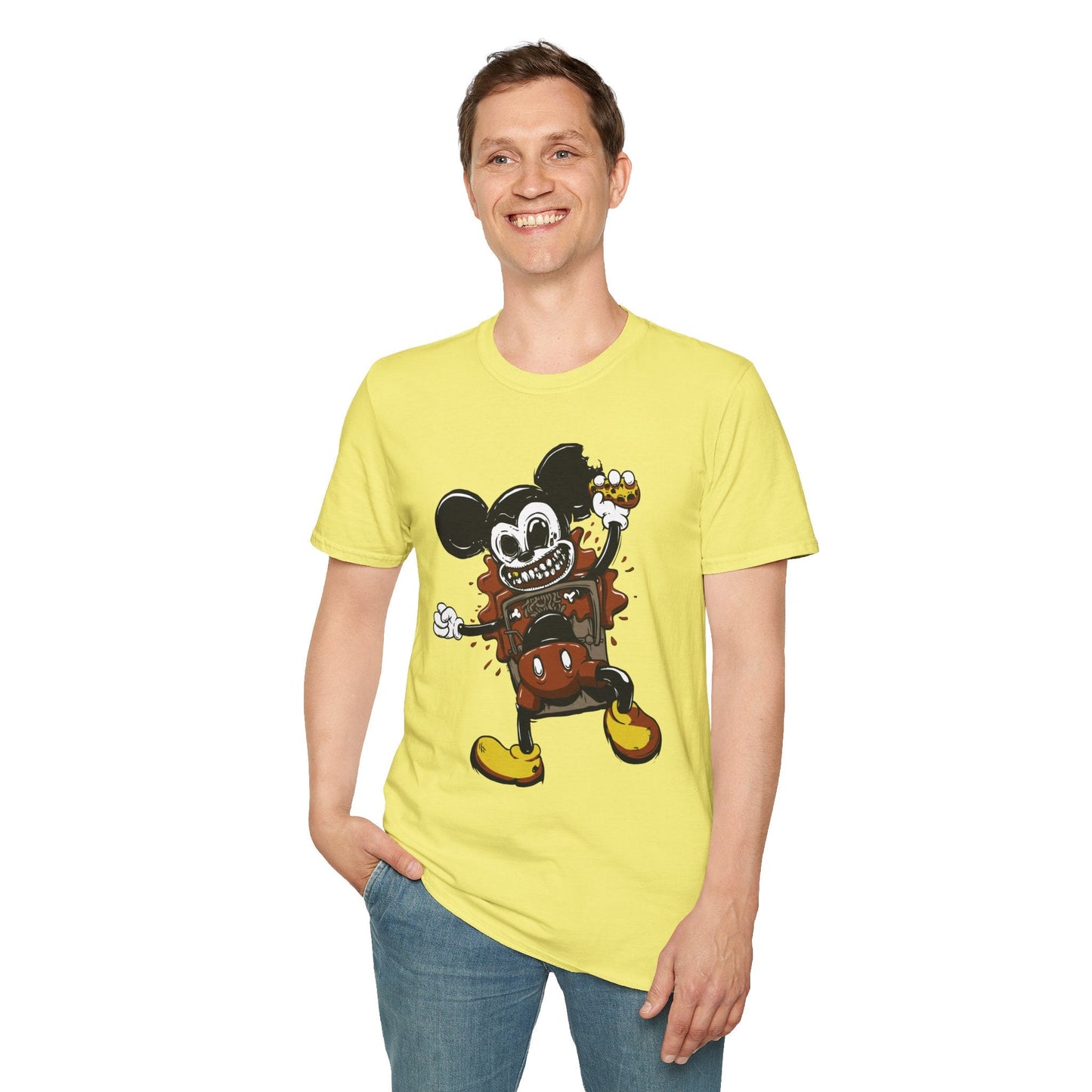 Cartoon T Shirt Animation Tee Unisex Gildan Softstyle 64000 100 Percent Cotton Comfort