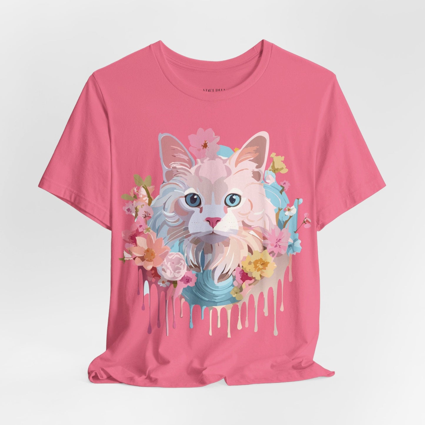 Cat Graphic T Shirt Unisex Short Sleeve Vintage Adelpha Art Tee