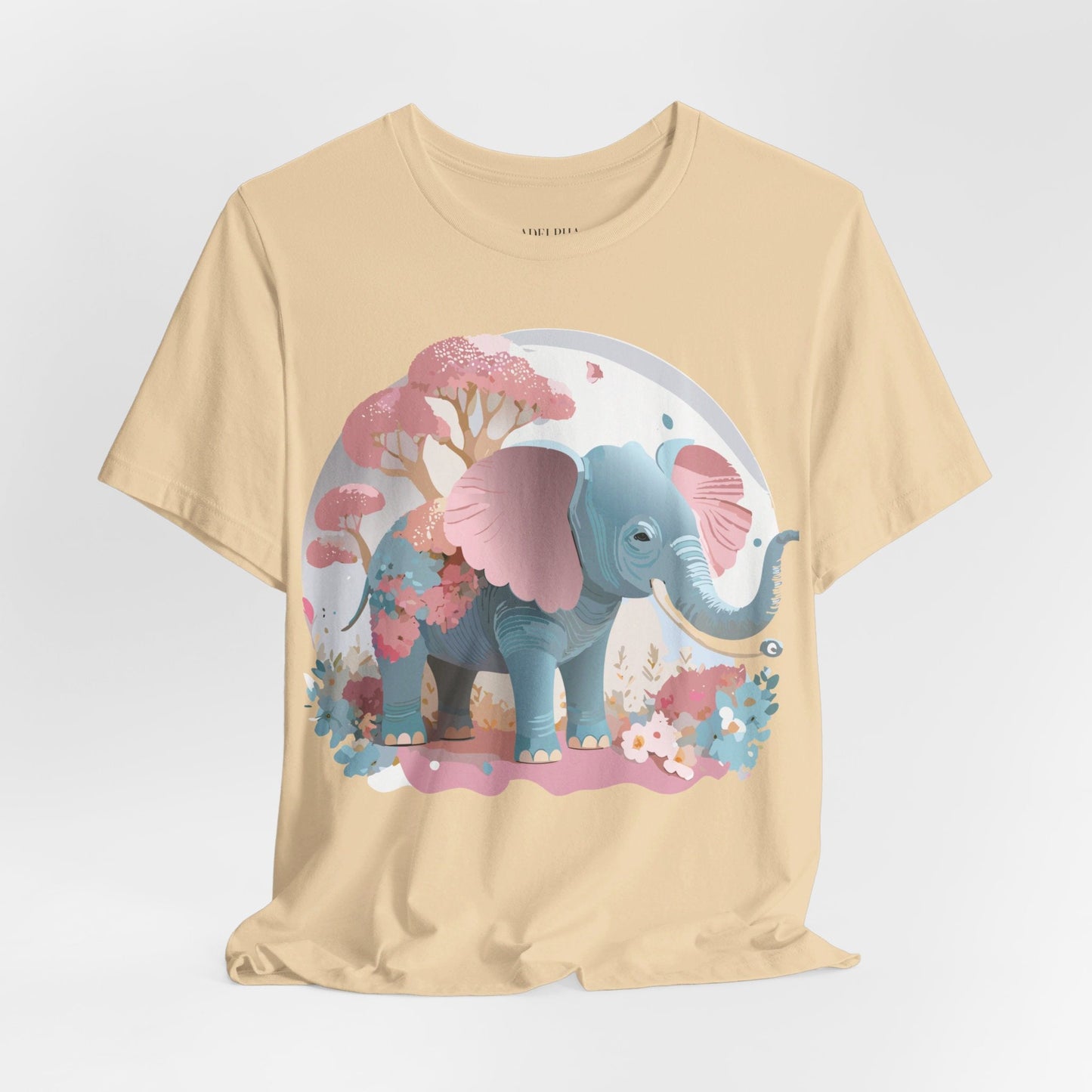 Elephant Graphic T Shirt Unisex By Adelpha Vintage Inspired Art Design Tee Premium Quality Cotton