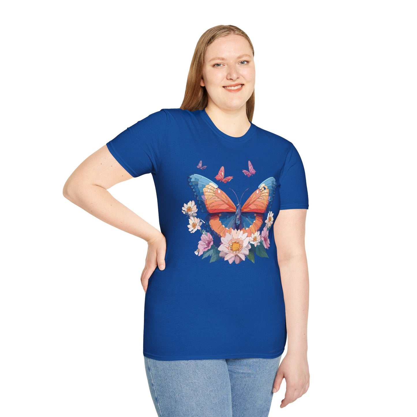 Monarch Butterfly Unisex Softstyle Tee Gildan 64000 Lightweight Breathable 100 Cotton Tee