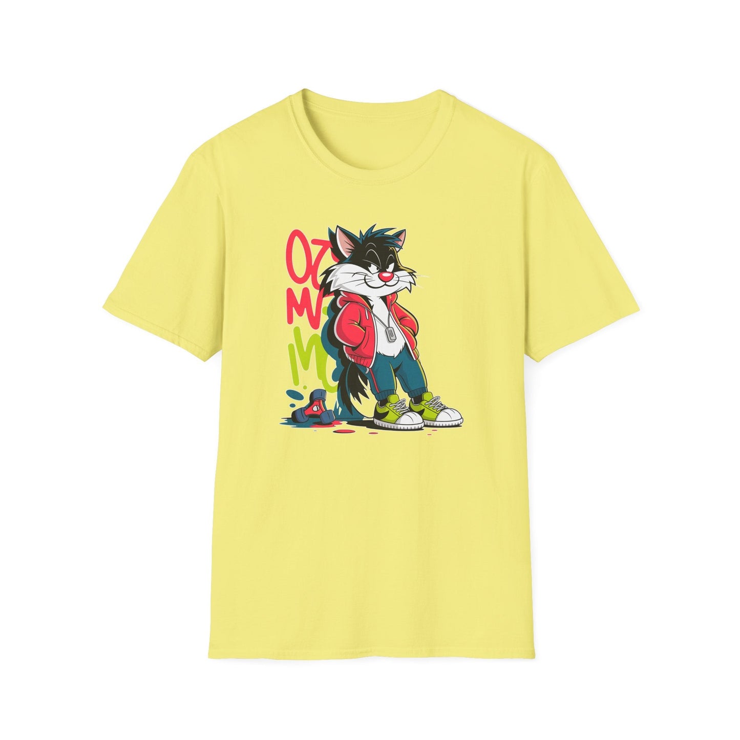 Cartoon T Shirt With Animals And Animation Tee For Unisex Softstyle Gildan 64000