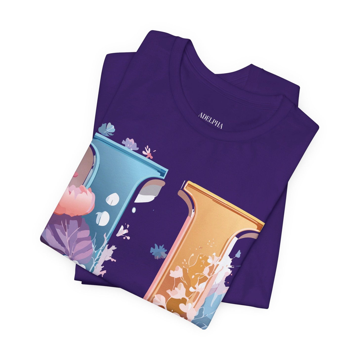 Letter U Graphic Tee Unisex Jersey Short Sleeve Premium Adelpha Art Design Shirt