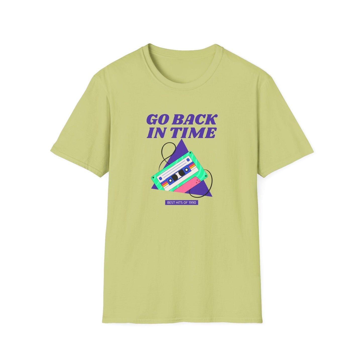 Retro Go Back In Time Cassette T-Shirt Unisex Cotton