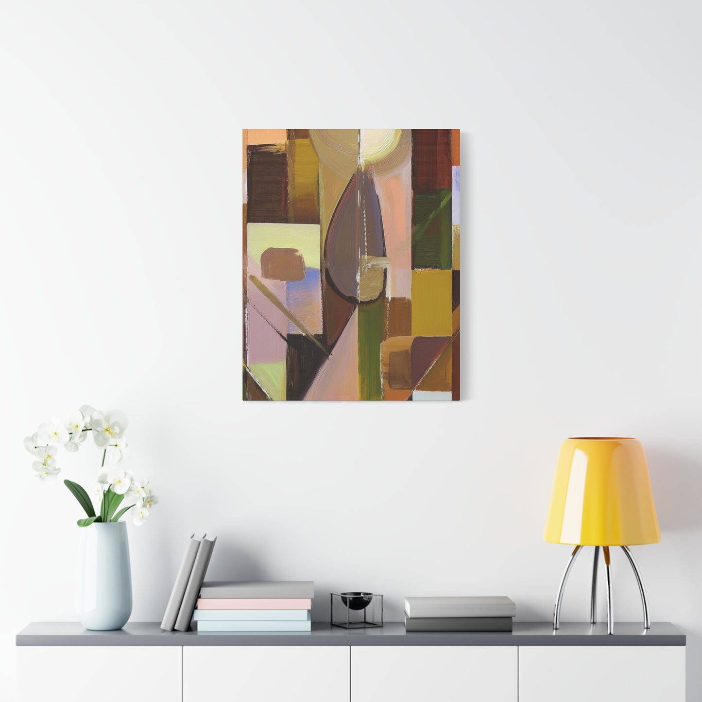 Abstract Geometric Painting Print Canvas 20x24,20x30,24x30 24x32,24x36,30x40 32x48,36x48,40x60 Pine-Wood Inner Frame ABS-55