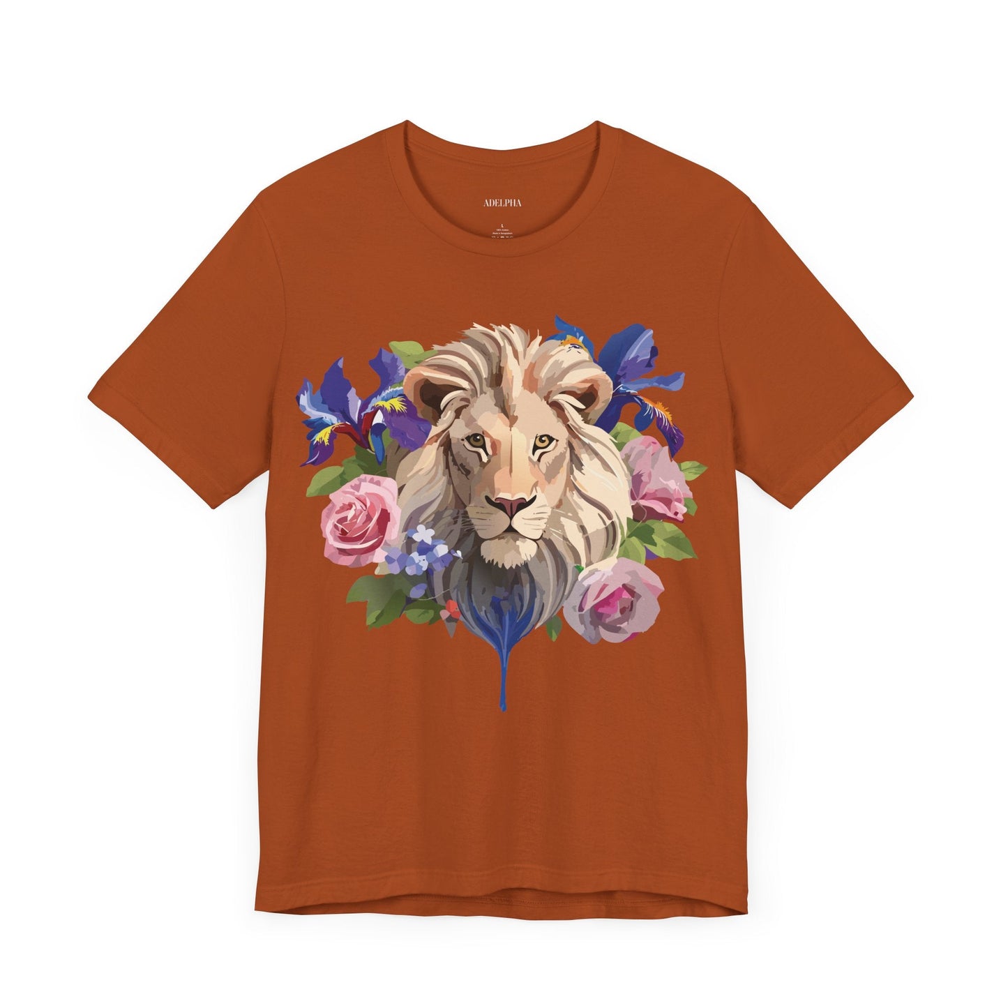 Adelpha Lion Graphic T Shirt Unisex Short Sleeve Art Design Tee Vintage Inspired