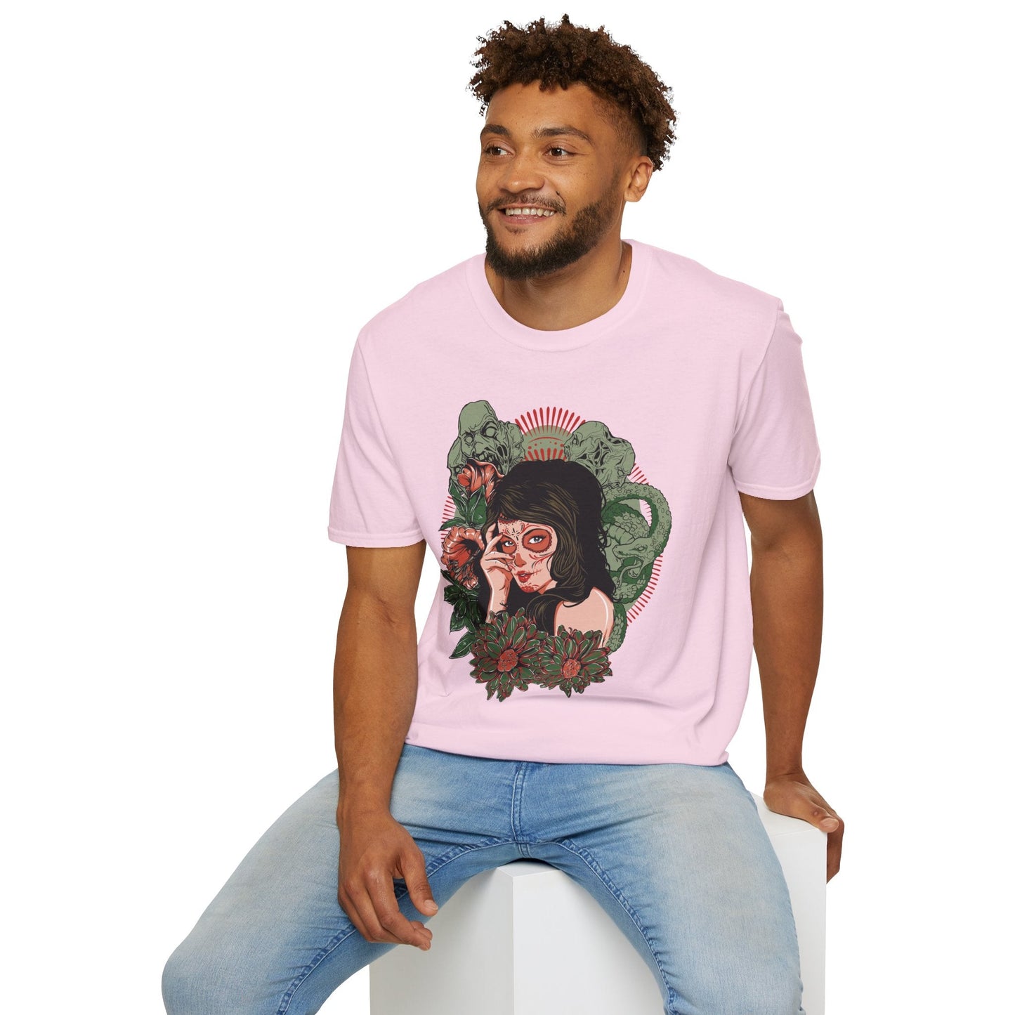 Art Design Graphic Tee Shirt Unisex Softstyle Cotton Art Shirt for Graphic Lovers
