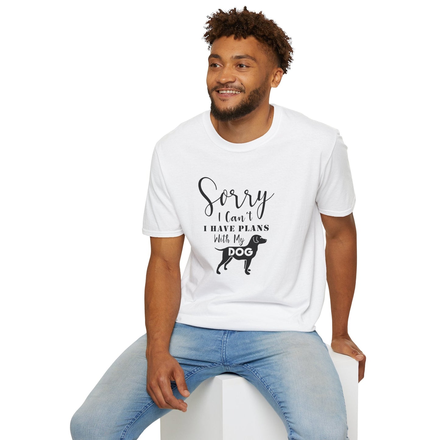 Dog Slogan T Shirts Unisex Softstyle Tee With Funny Quotes Art Design 100 Percent Ring Spun Cotton