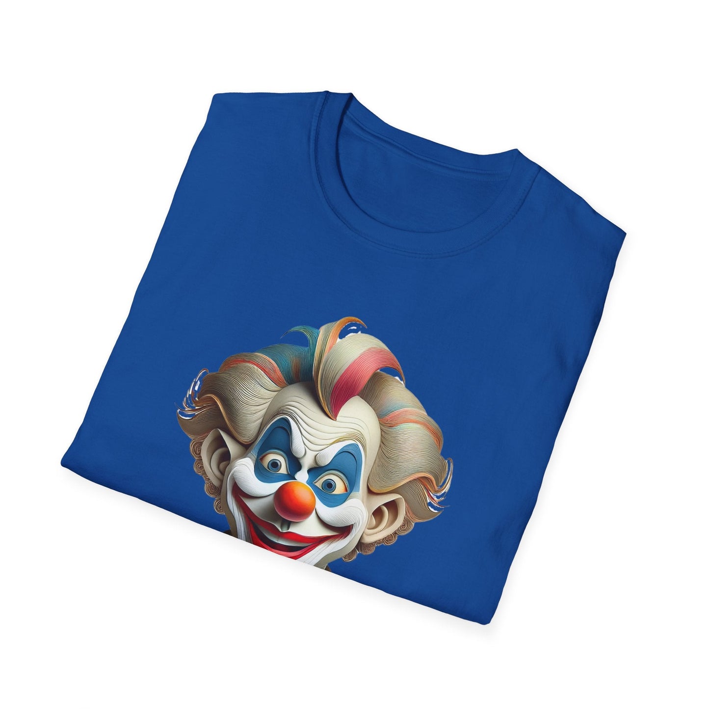 Unisex Clown Shirt Funny Man Circus Tee Softstyle Gildan 64000 Short Sleeve Everyday Comfort