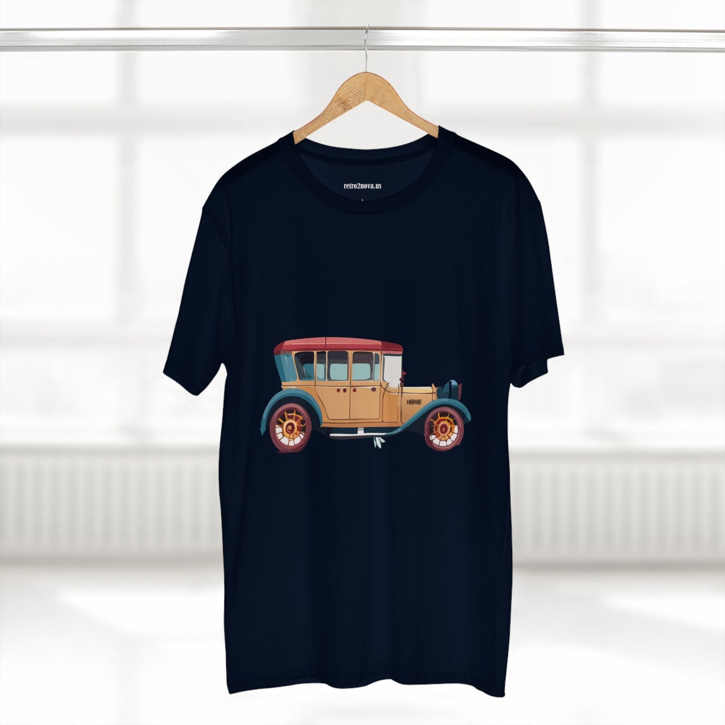Retro Car Shirts Vintage Car Shirts RC5 Unisex Premium Cotton Art Tee With Original Design