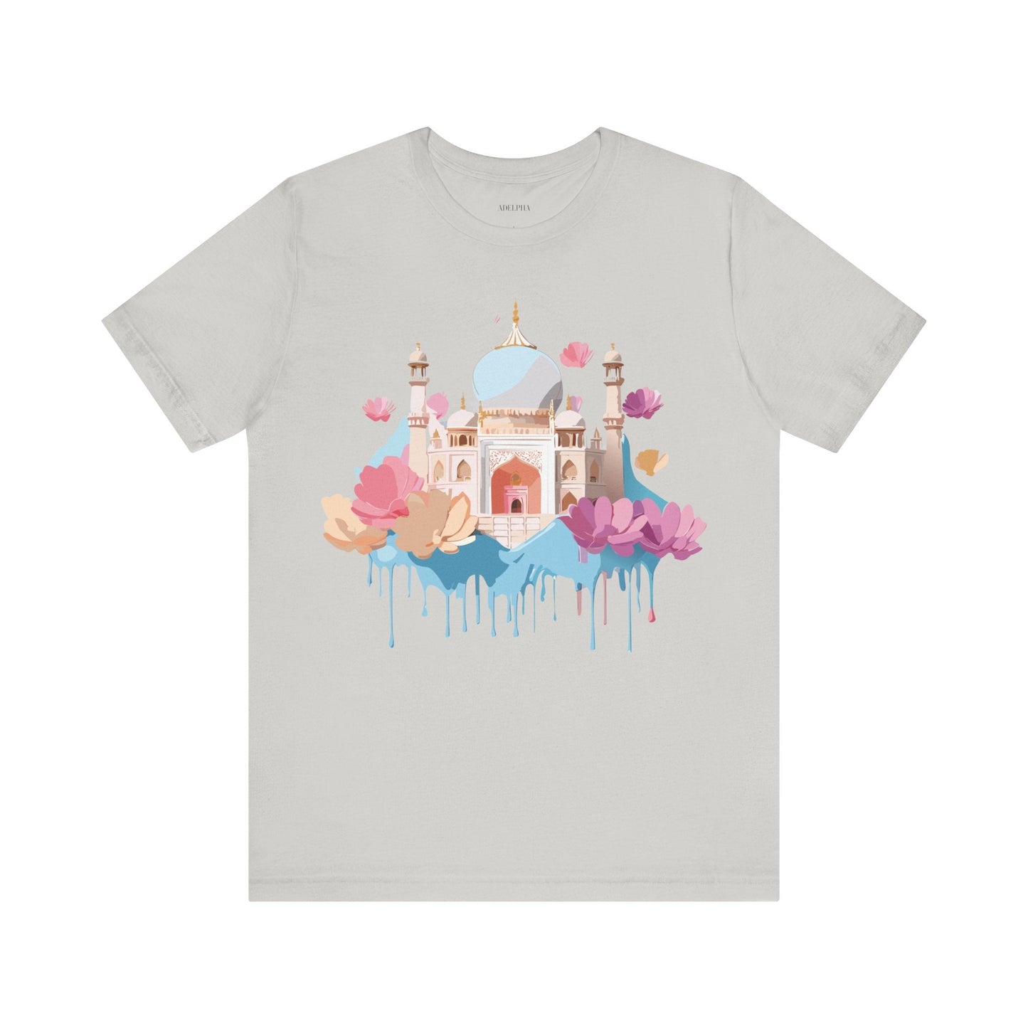 Tourist Shirt Taj Mahal Graphic Tee Unisex Short Sleeve Art From Adelpha Vintage Inspired
