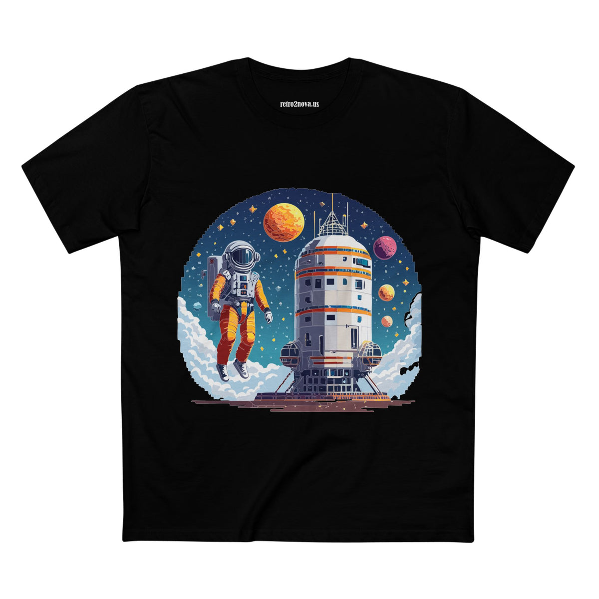 Cosmos Astronaut Graphic Tee Staple Unisex 100 Cotton Tee Shirt - CS-33