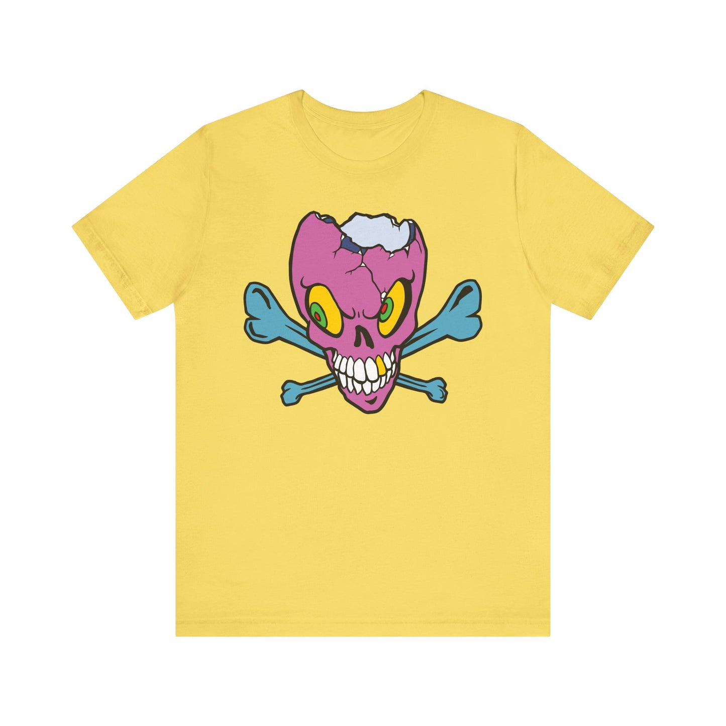 Purple Skull Graphic Design Tee, Skull Shirt, Vintage Tees, Art Design T-Shirt, Vintage Graphic Tee, Art Shirts with Skulls 5