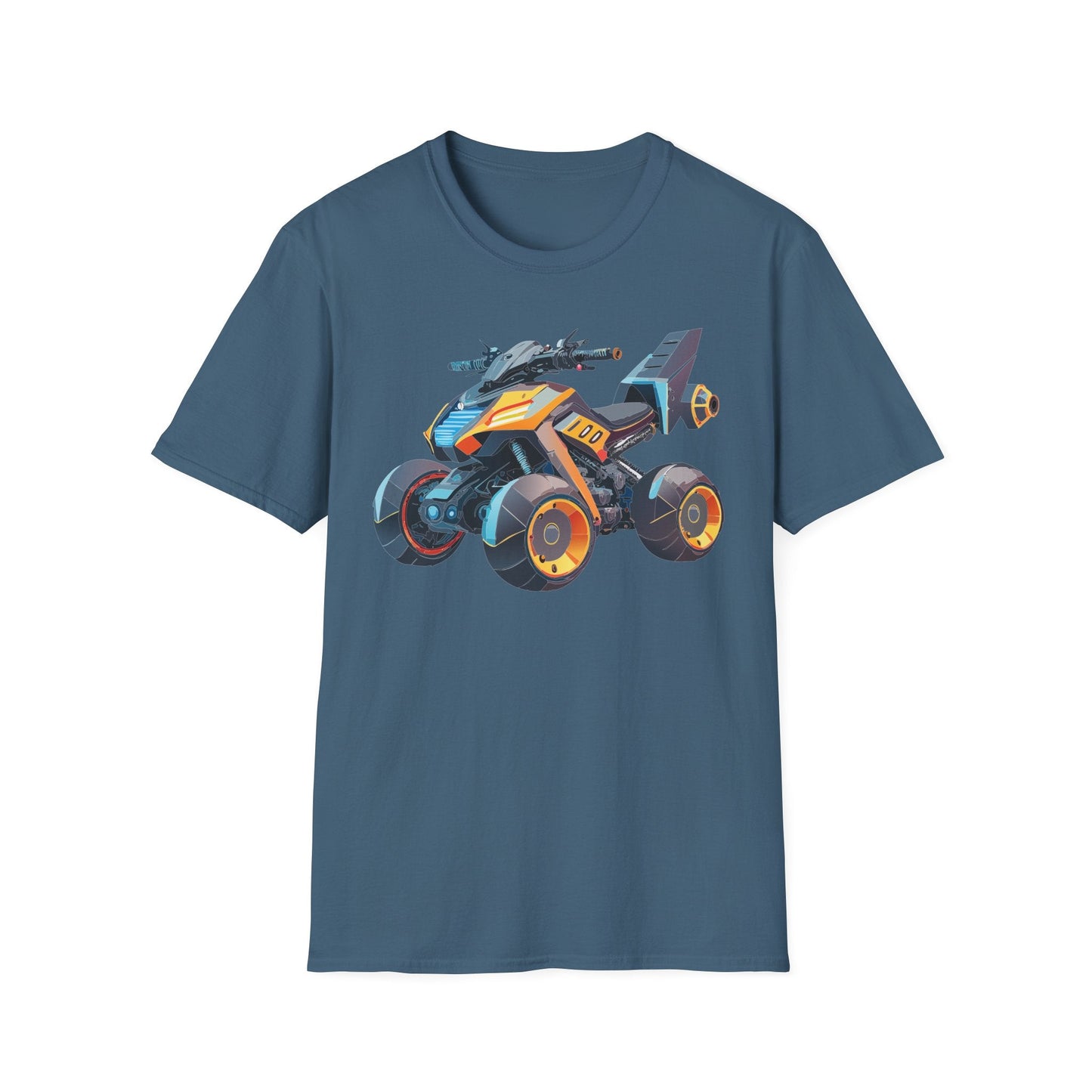 Unisex Bike T Shirt Moto Shirt With Motorcycle Design MTB Tee For Riders One Hundred Percent Cotton