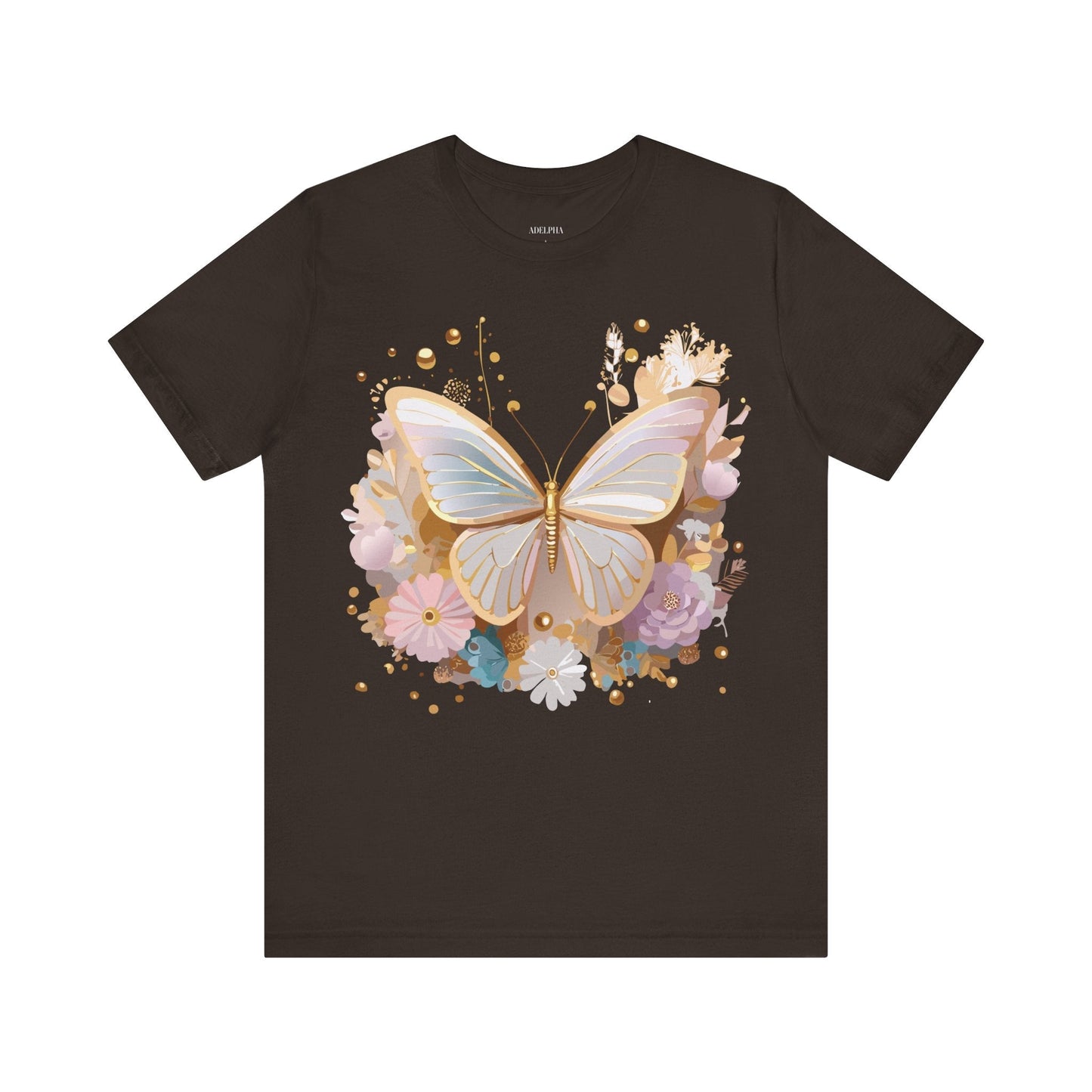 Unisex Graphic Tee With Adelpha Artwork Vintage Butterfly Inspired Art Design Tee