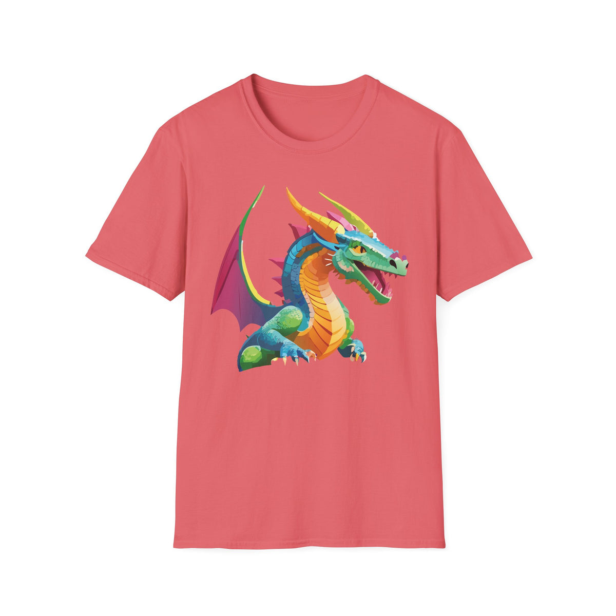 Dragon Graphic Tee Gildan Unisex 100 Cotton Tee Shirt with Animals m11