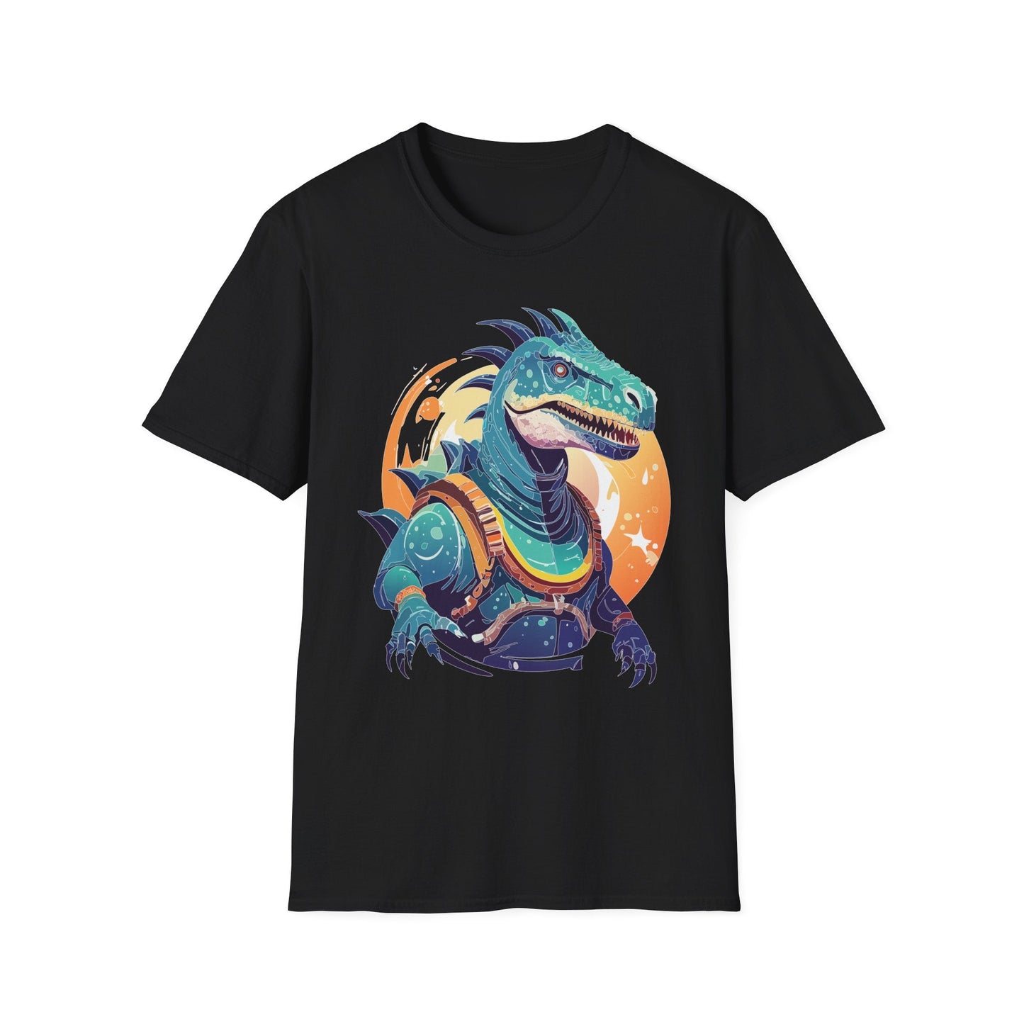 Alien Graphic Unisex Cotton Softstyle UFO Artwork Tee 17