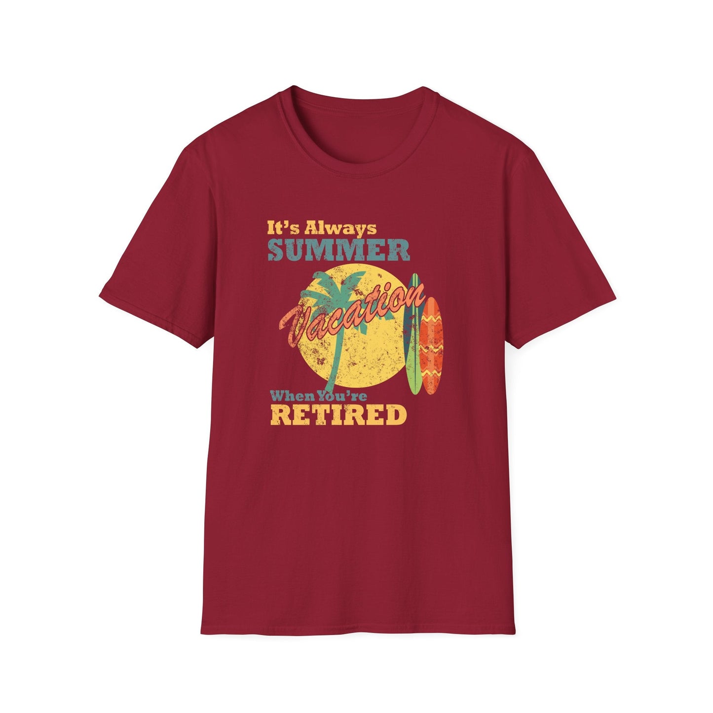 Summer Unisex T Shirt With Art Design Gildan Softstyle 64000 100 Percent Cotton Tee