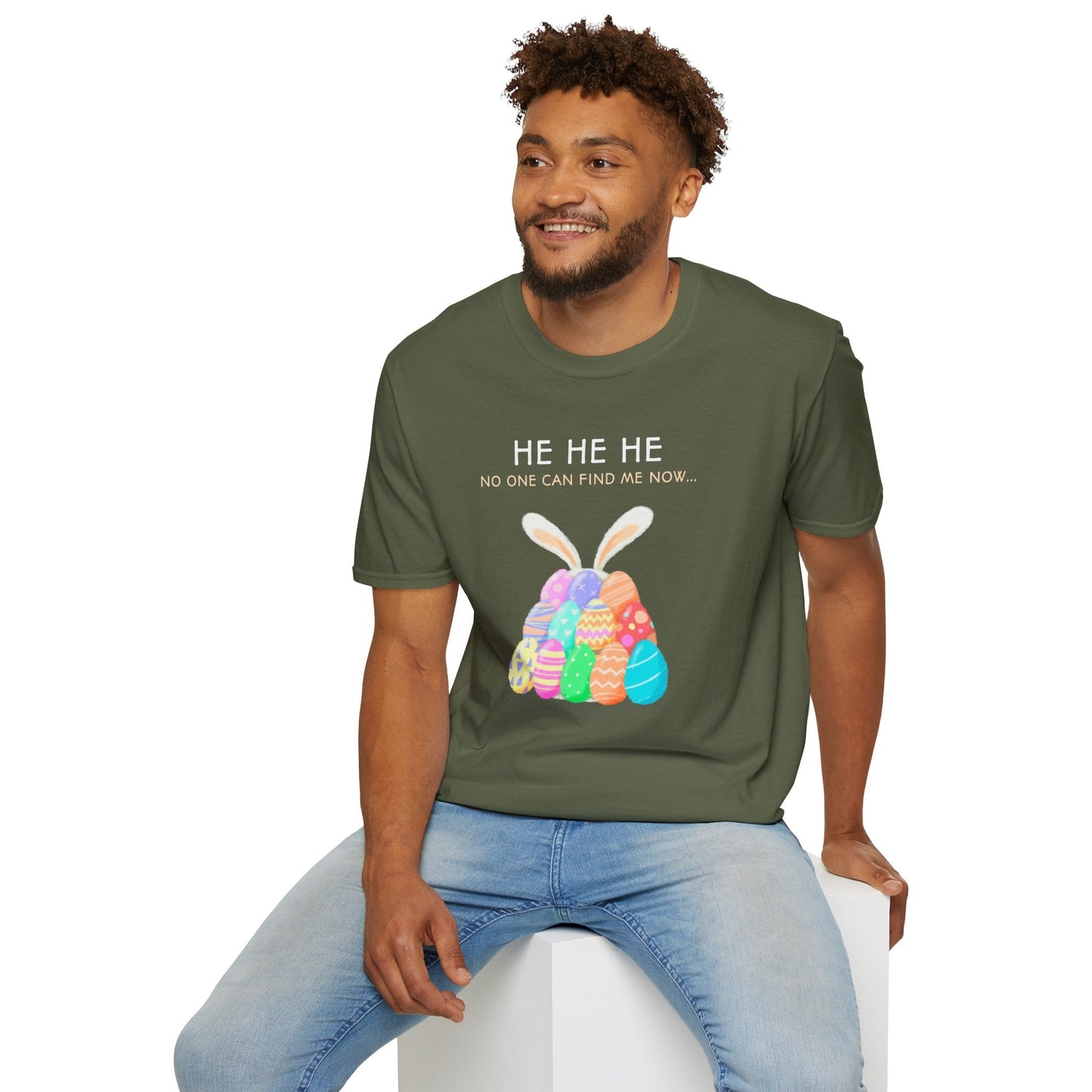 Easter Egg T Shirt Unisex Softstyle 100 Percent Ring Spun Cotton Easter Design Tee