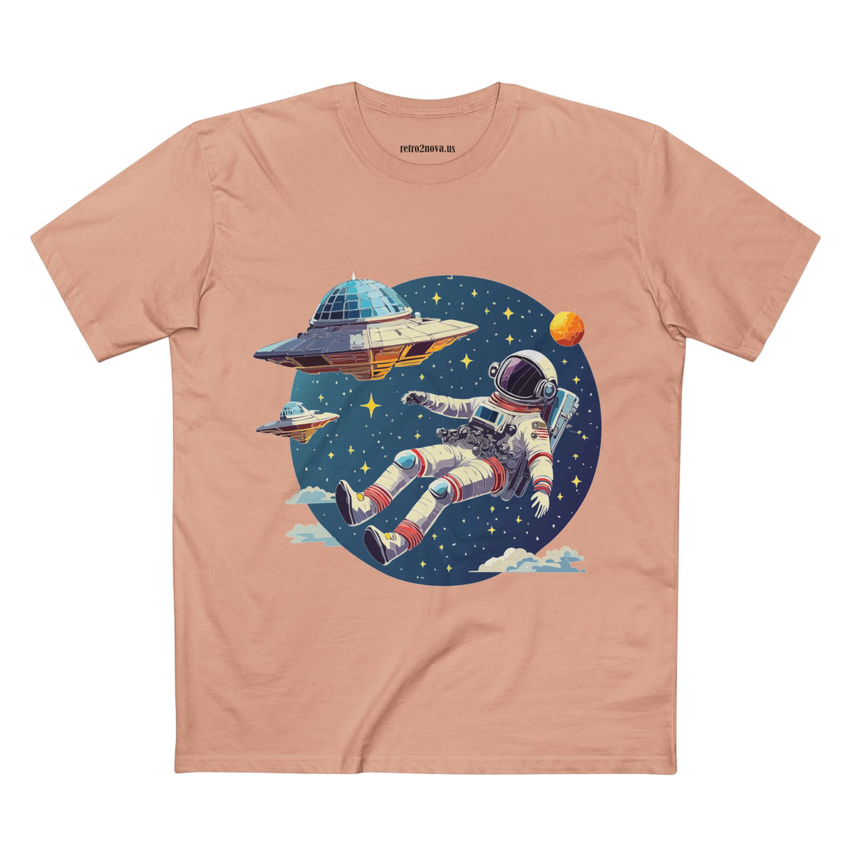 Cosmos Astronaut Graphic Tee Staple Unisex 100 Cotton Tee Shirt - CS-26