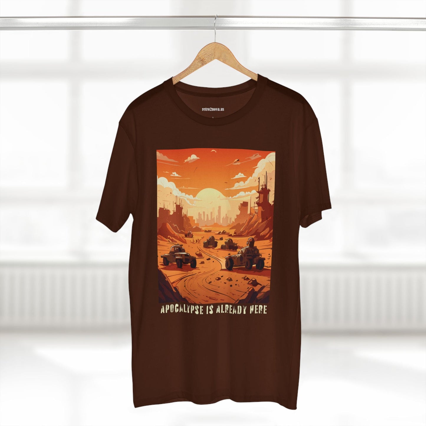 Retro2Nova Cataclysm Doomsday Unisex Premium Cotton Tee With Original Art Design