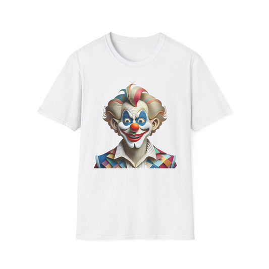 Unisex Clown Shirt Funny Man Circus Tee Softstyle Gildan 64000 Short Sleeve Everyday Comfort
