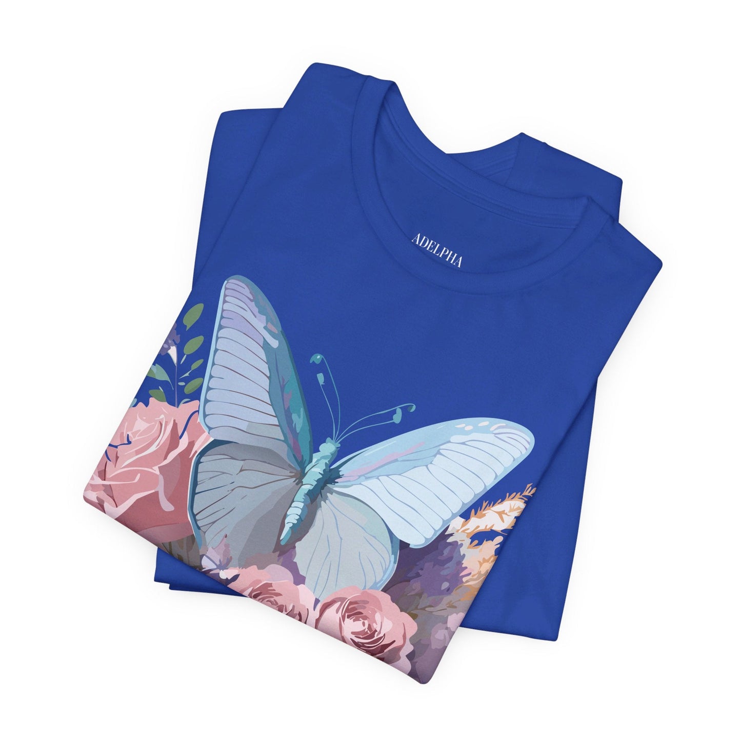 Butterfly Graphic Tee Unisex Jersey Short Sleeve Adelpha Vintage Art Design